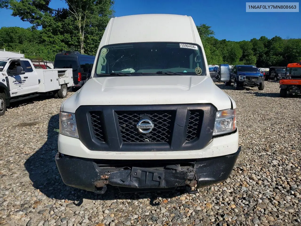 2021 Nissan Nv 2500 Hd Sv ** R & D * Pri Fleet ** VIN: 1N6AF0LY7MN808663 Lot: 59201946