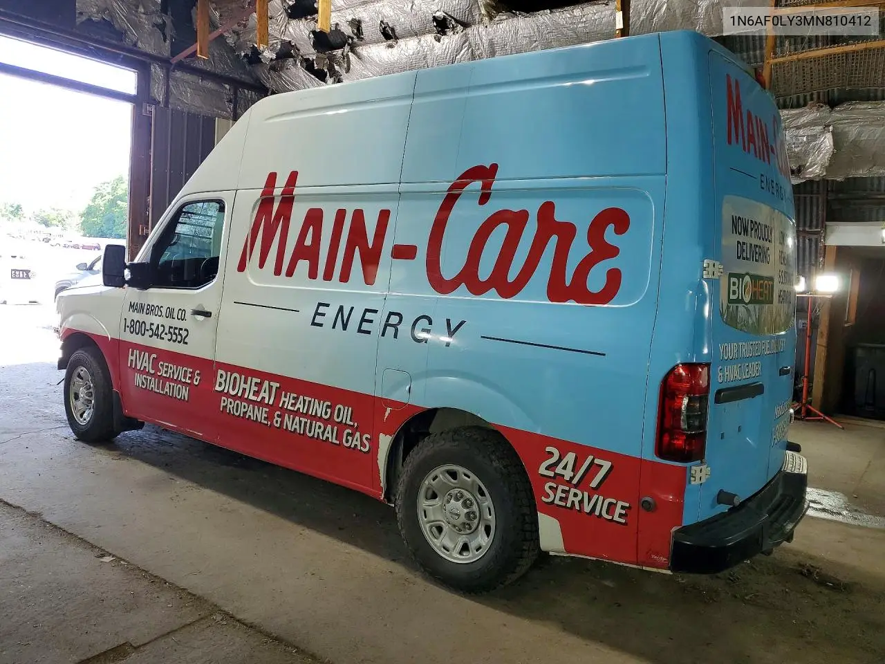 2021 Nissan Nv 2500 Hd Sv VIN: 1N6AF0LY3MN810412 Lot: 59235286