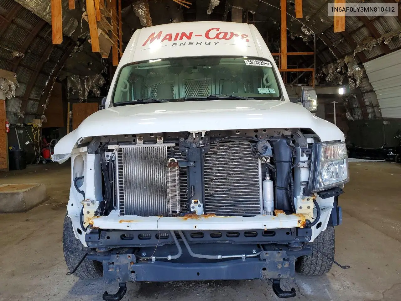2021 Nissan Nv 2500 Hd Sv VIN: 1N6AF0LY3MN810412 Lot: 59235286