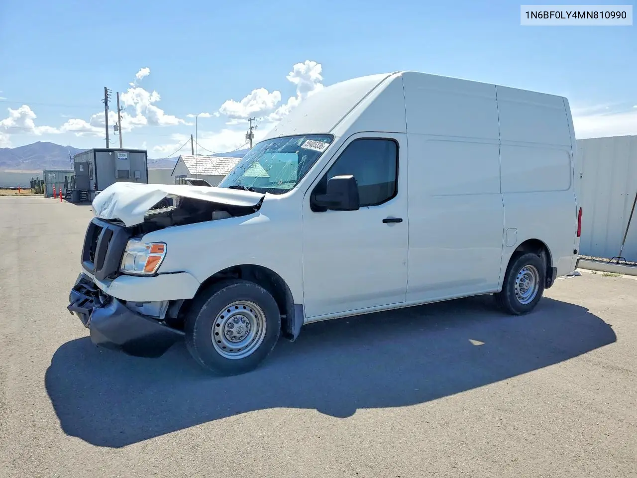 2021 Nissan Nv 2500 Hd S VIN: 1N6BF0LY4MN810990 Lot: 59405336