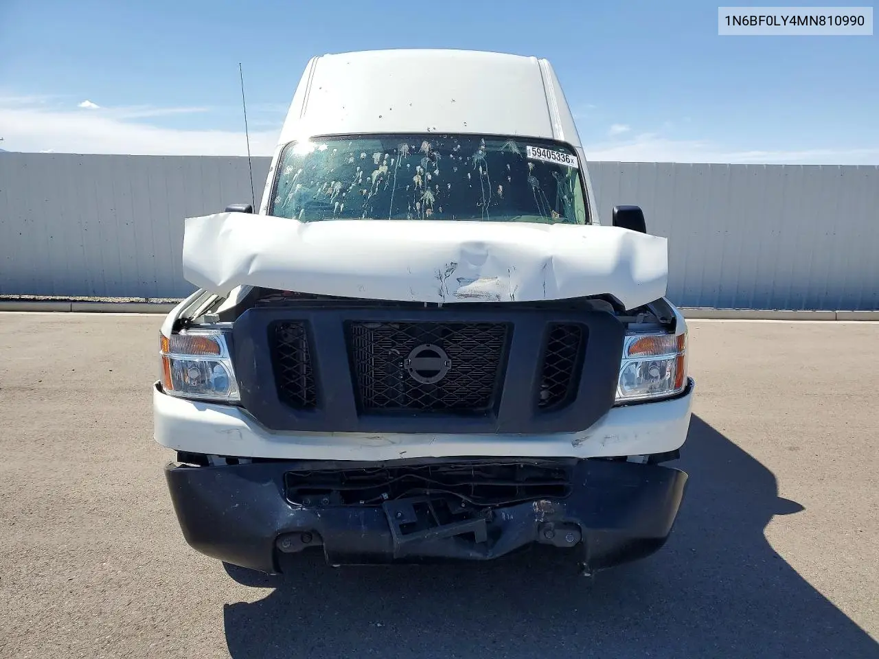 2021 Nissan Nv 2500 Hd S VIN: 1N6BF0LY4MN810990 Lot: 59405336