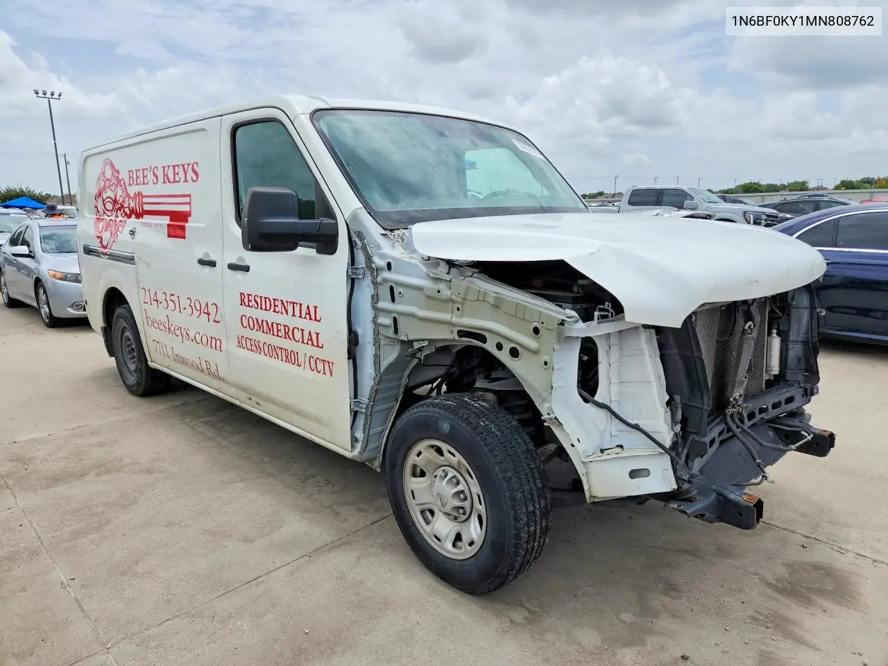 2021 Nissan Nv 2500 Hd Sv VIN: 1N6BF0KY1MN808762 Lot: 59797616