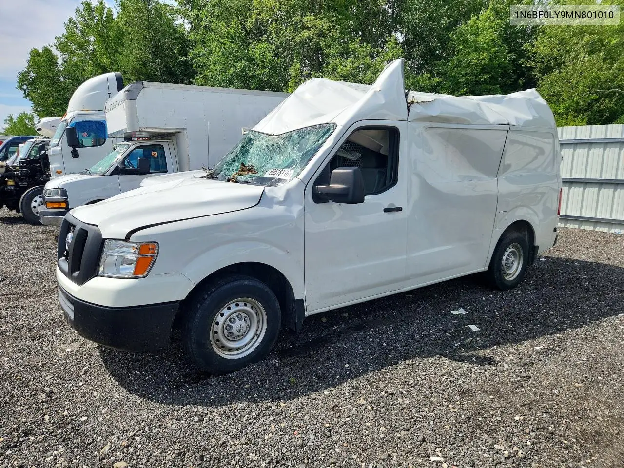 2021 Nissan Nv 2500 Hd S VIN: 1N6BF0LY9MN801010 Lot: 60618116