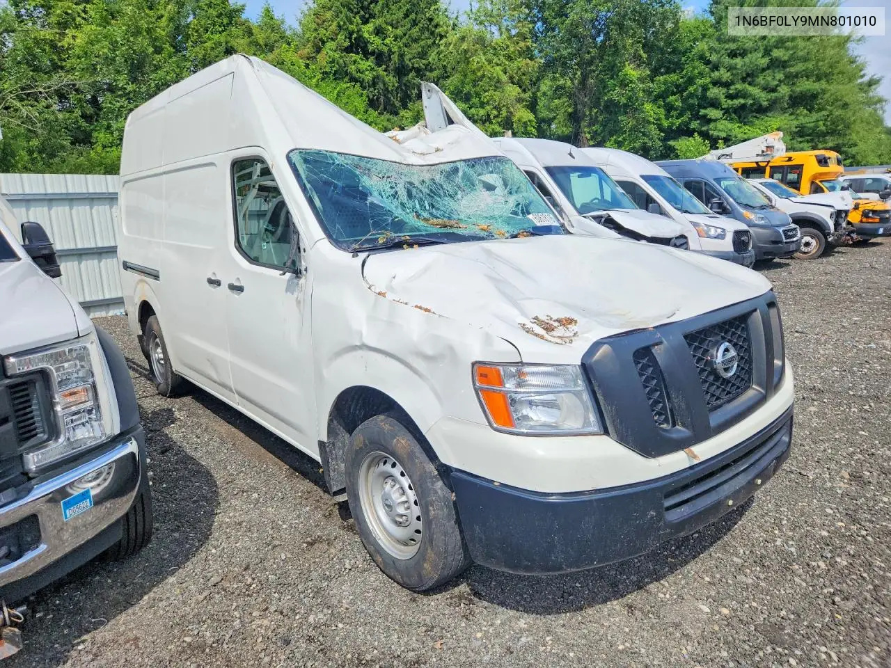 2021 Nissan Nv 2500 Hd S VIN: 1N6BF0LY9MN801010 Lot: 60618116