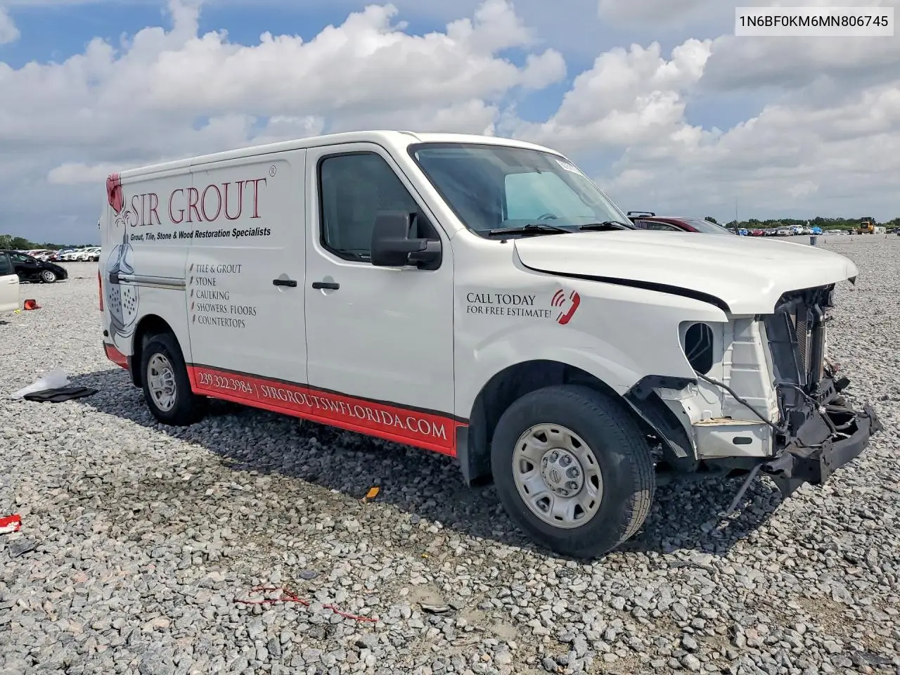 2021 Nissan Nv 1500 Sv VIN: 1N6BF0KM6MN806745 Lot: 60761176