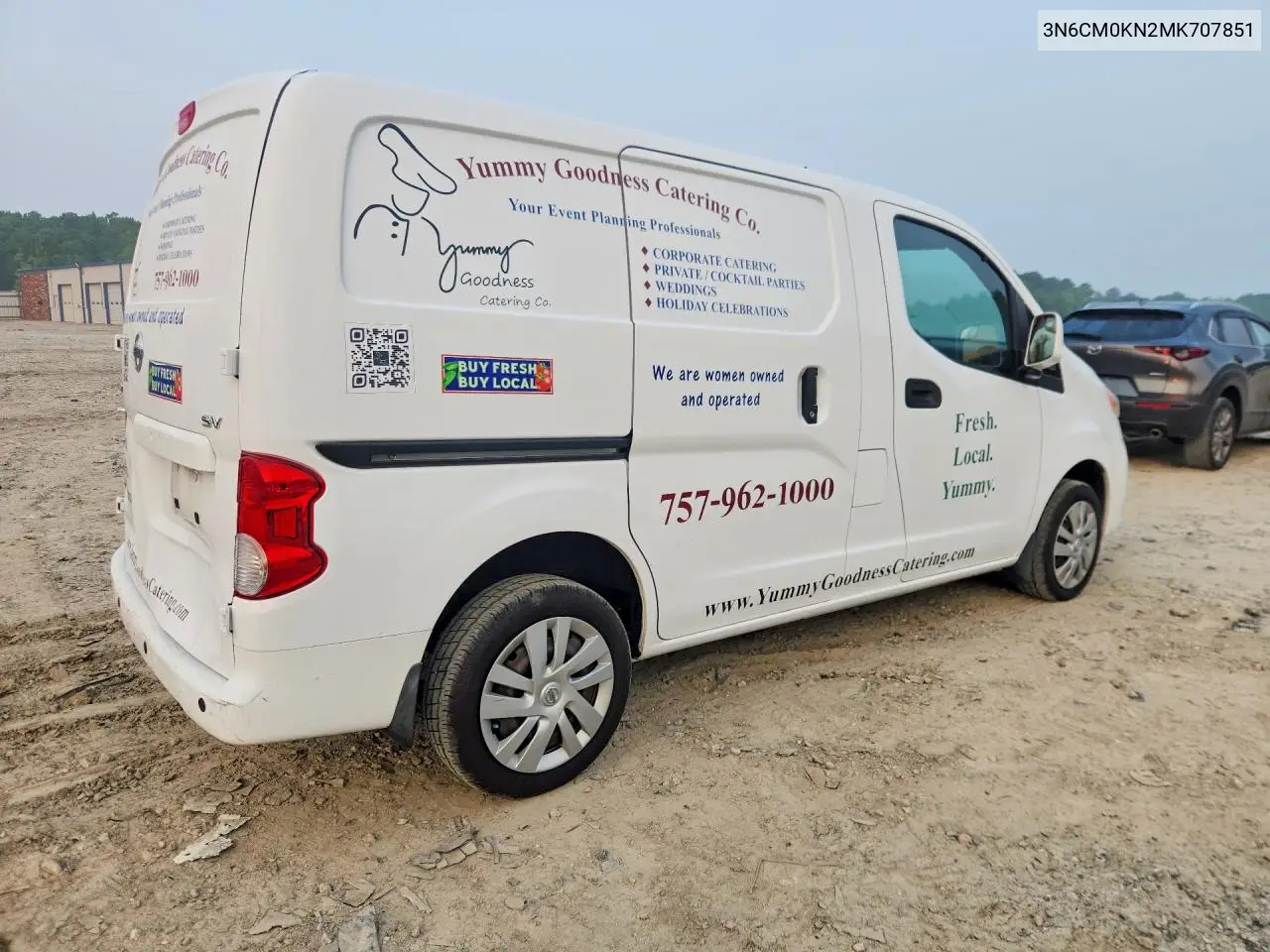 2021 Nissan Nv200 Sv VIN: 3N6CM0KN2MK707851 Lot: 60932766
