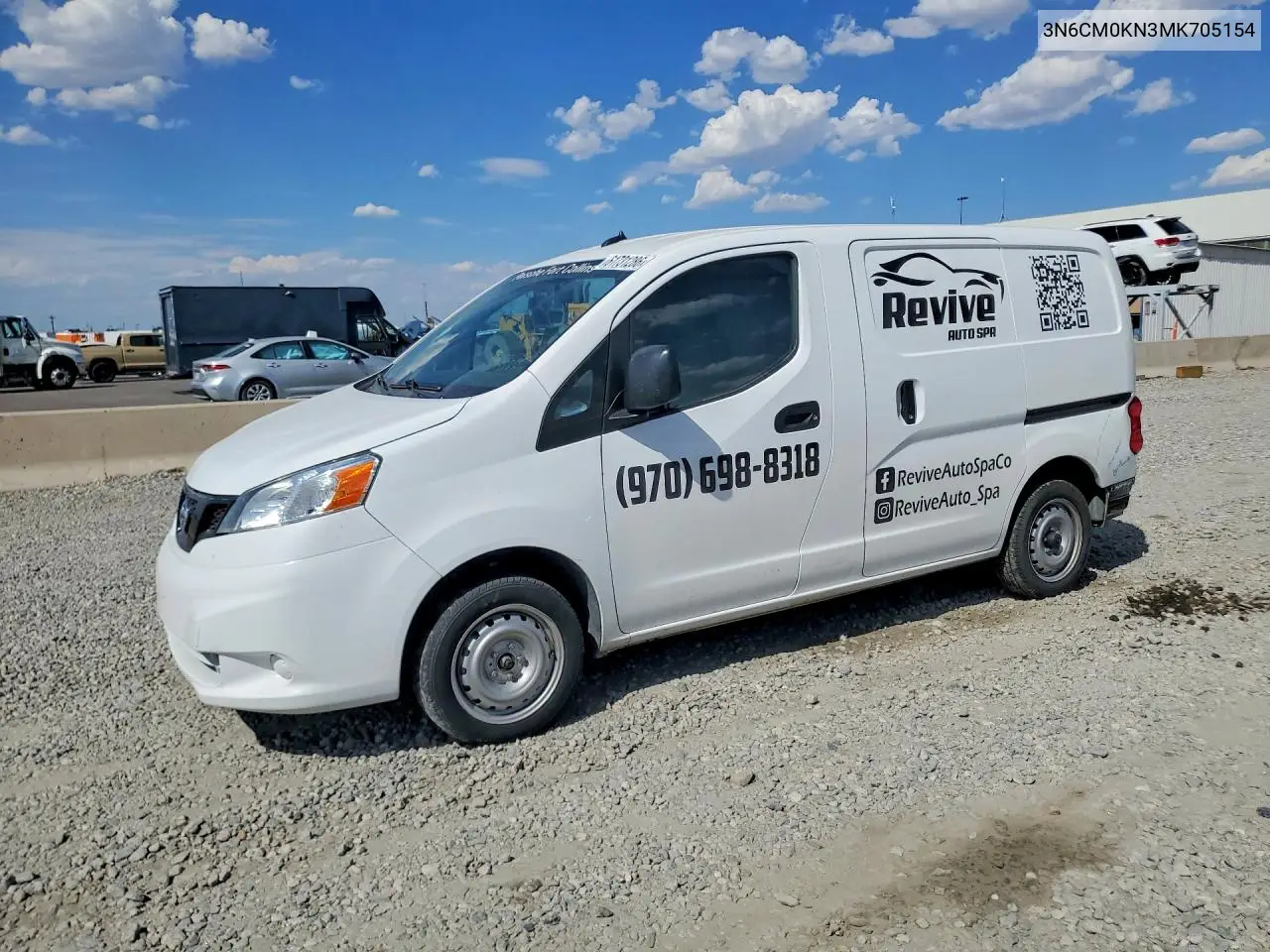 2021 Nissan Nv200 S VIN: 3N6CM0KN3MK705154 Lot: 61731286