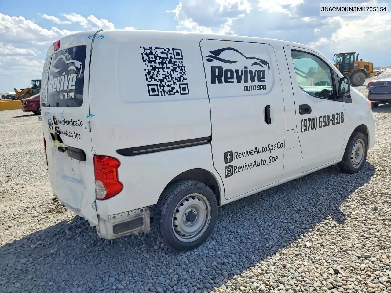 2021 Nissan Nv200 S VIN: 3N6CM0KN3MK705154 Lot: 61731286