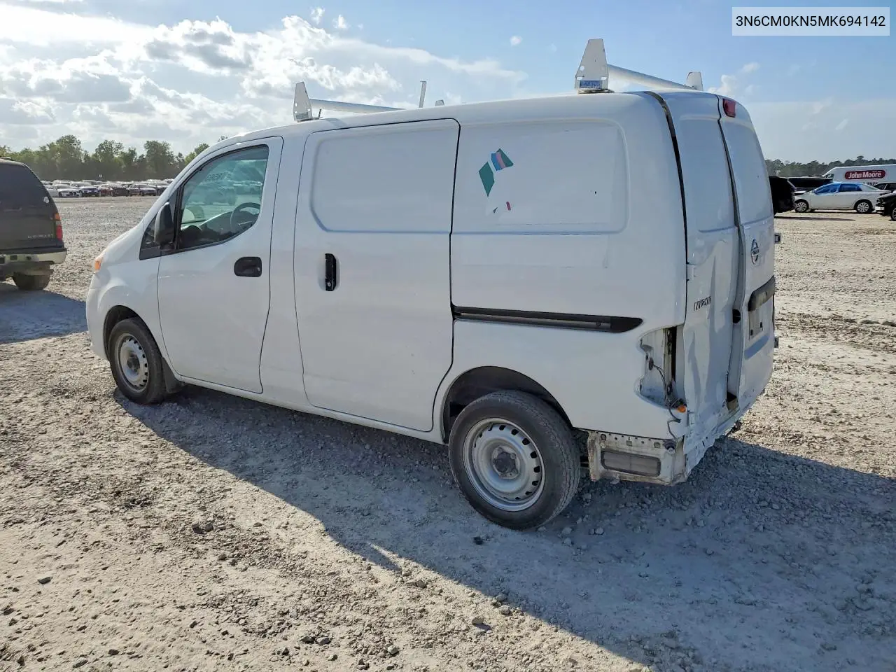 2021 Nissan Nv200 S VIN: 3N6CM0KN5MK694142 Lot: 85630135