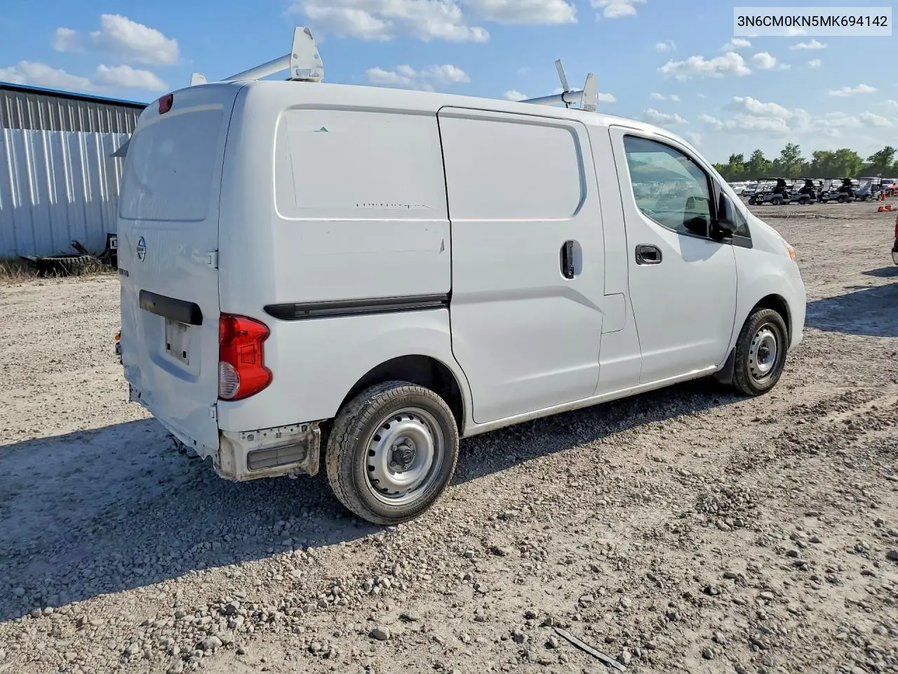 2021 Nissan Nv200 S VIN: 3N6CM0KN5MK694142 Lot: 85630135