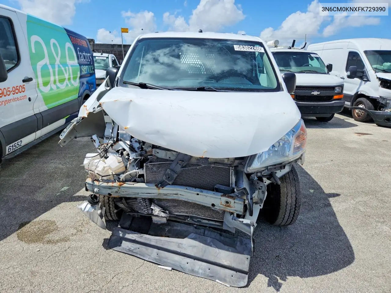 2015 Nissan Nv200 S VIN: 3N6CM0KNXFK729390 Lot: 58302246