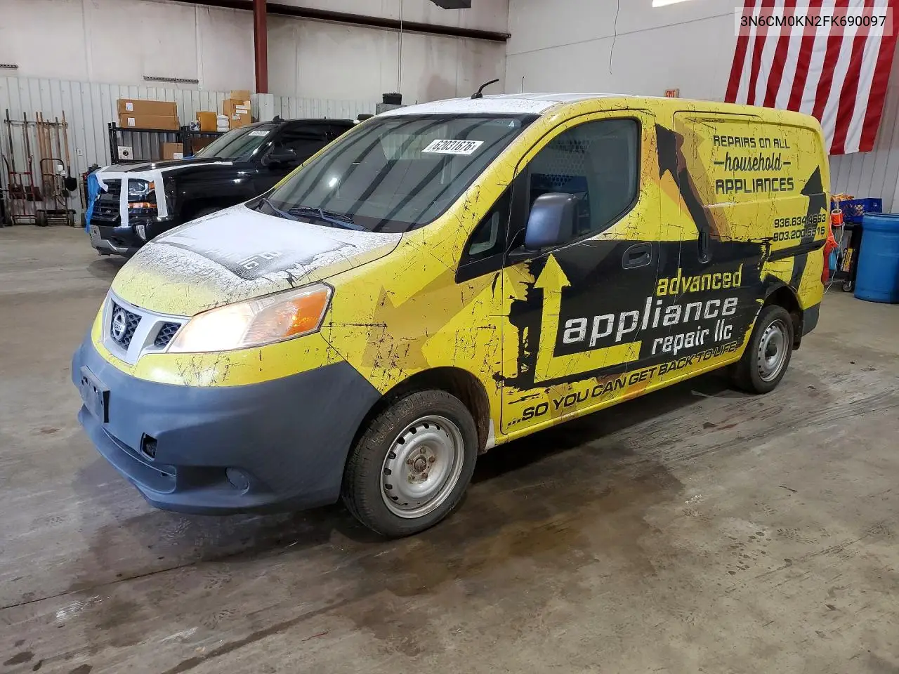 2015 Nissan Nv200 S VIN: 3N6CM0KN2FK690097 Lot: 62031676