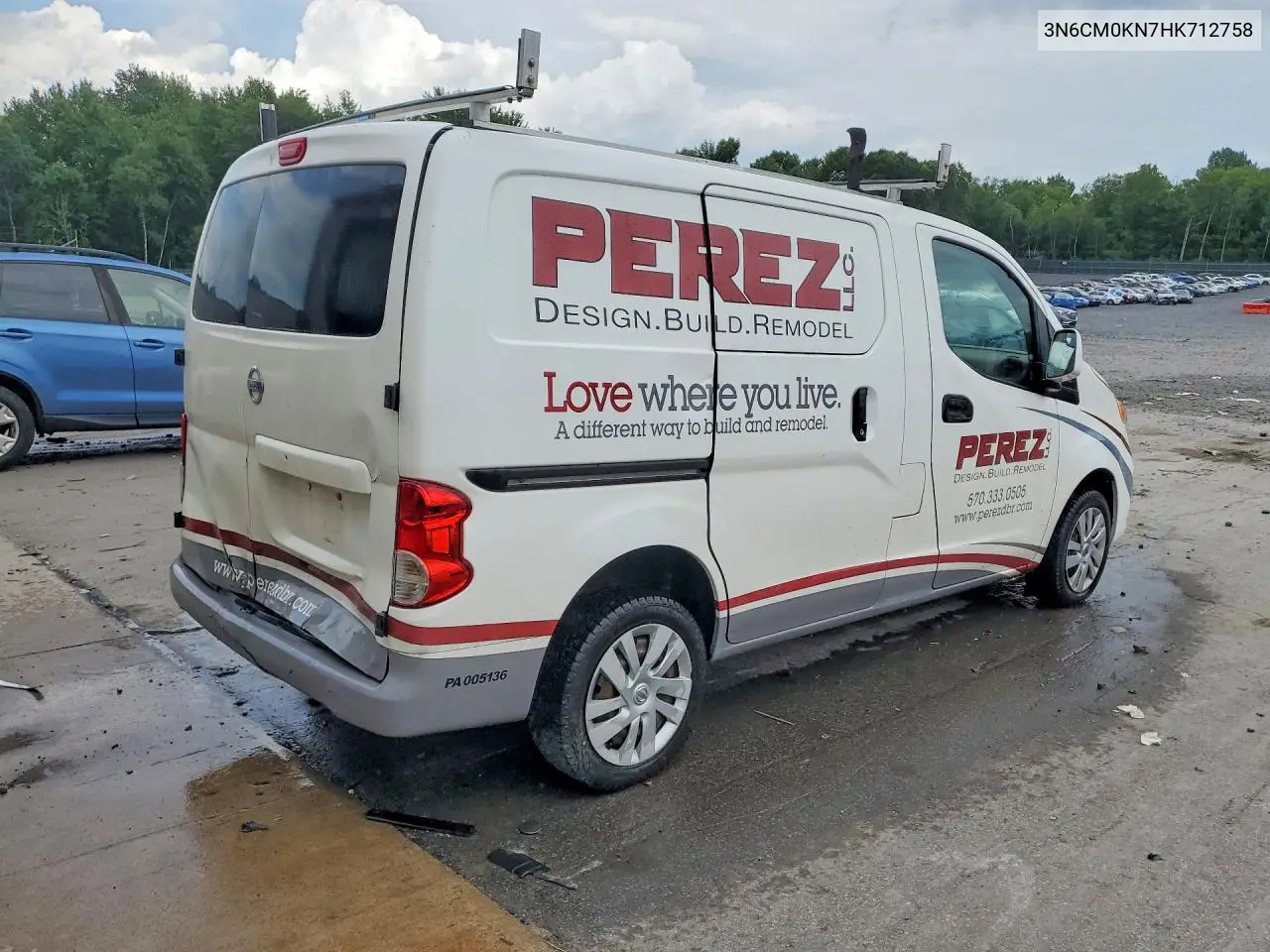 2017 Nissan Nv200 Sv VIN: 3N6CM0KN7HK712758 Lot: 59995776