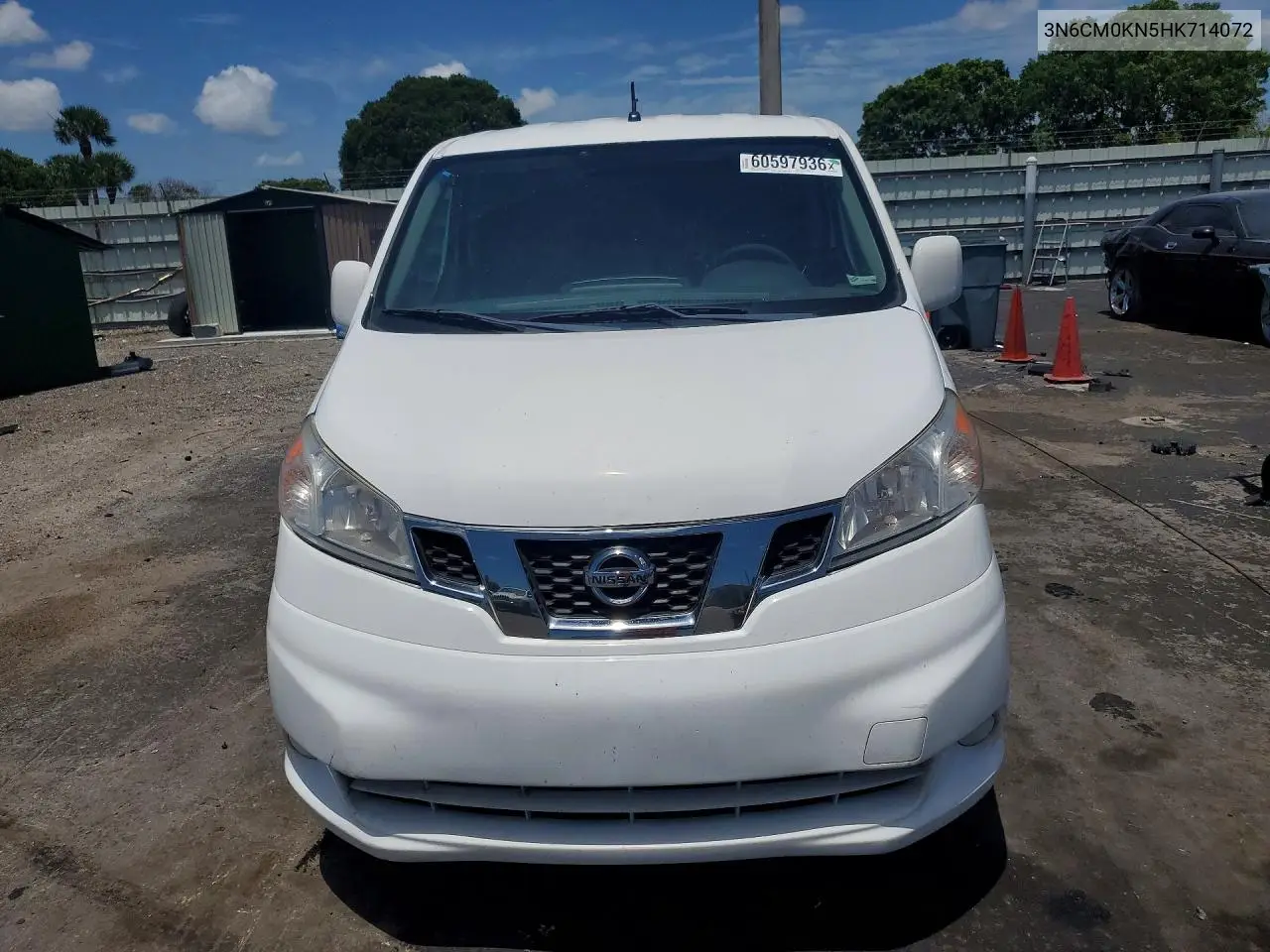2017 Nissan Nv200 Sv VIN: 3N6CM0KN5HK714072 Lot: 60597936