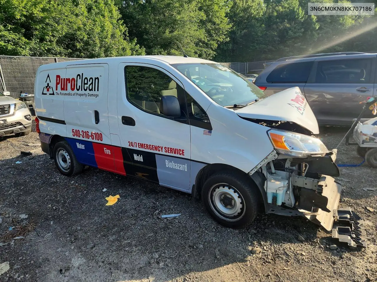 2019 Nissan Nv200 S VIN: 3N6CM0KN8KK707186 Lot: 59594336