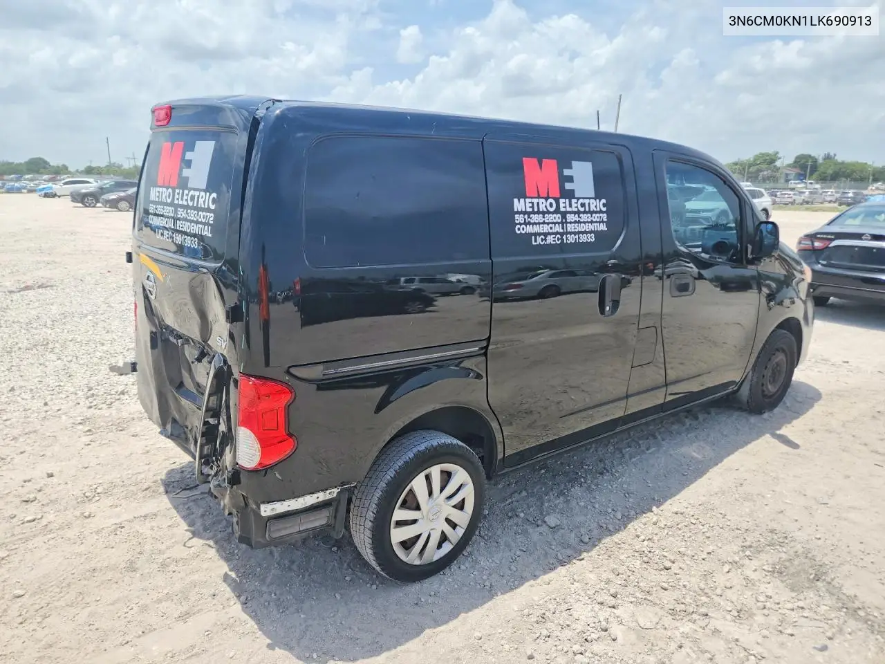 2020 Nissan Nv200 Sv VIN: 3N6CM0KN1LK690913 Lot: 61910626