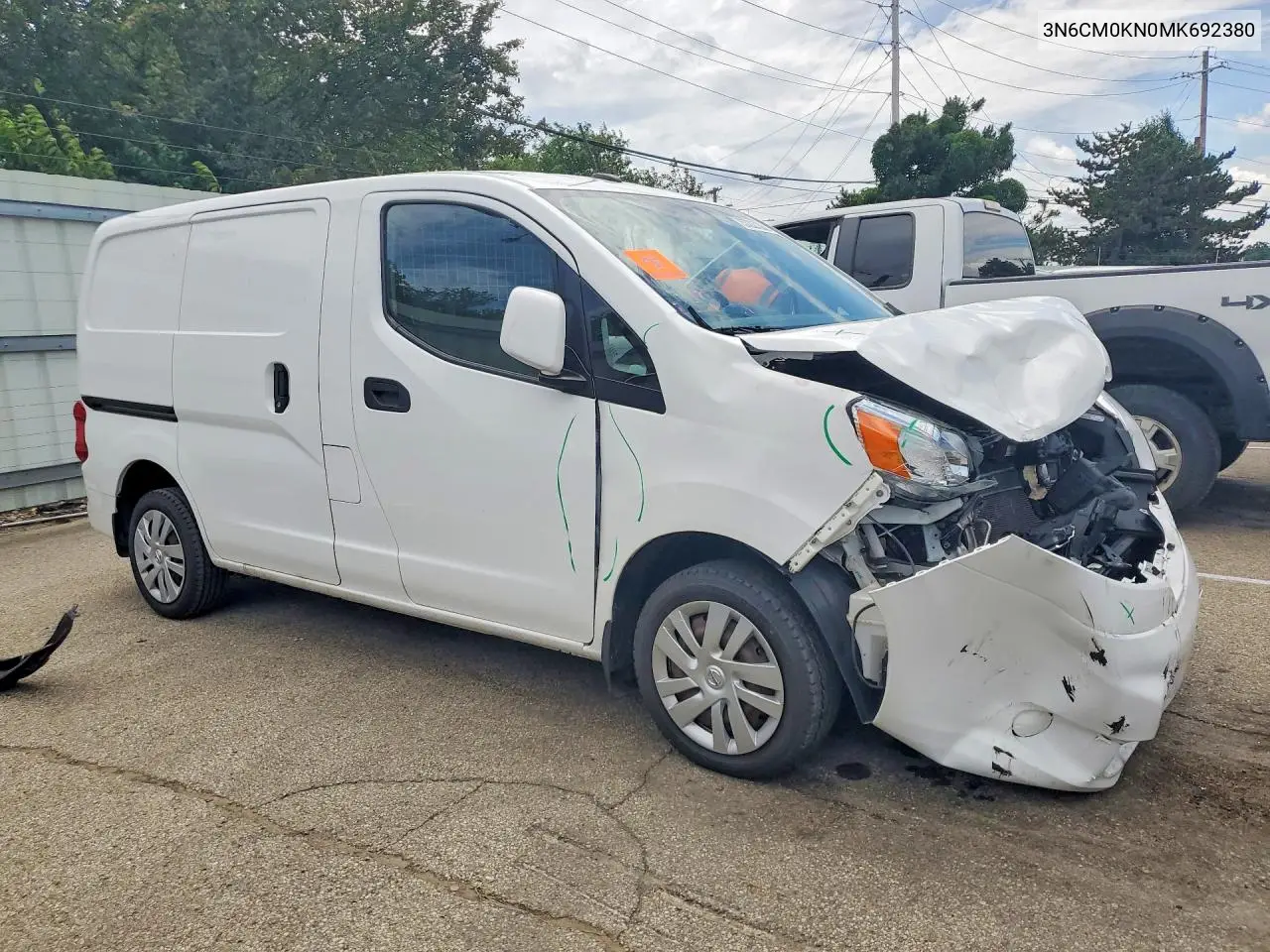 2021 Nissan Nv200 Sv VIN: 3N6CM0KN0MK692380 Lot: 57227306