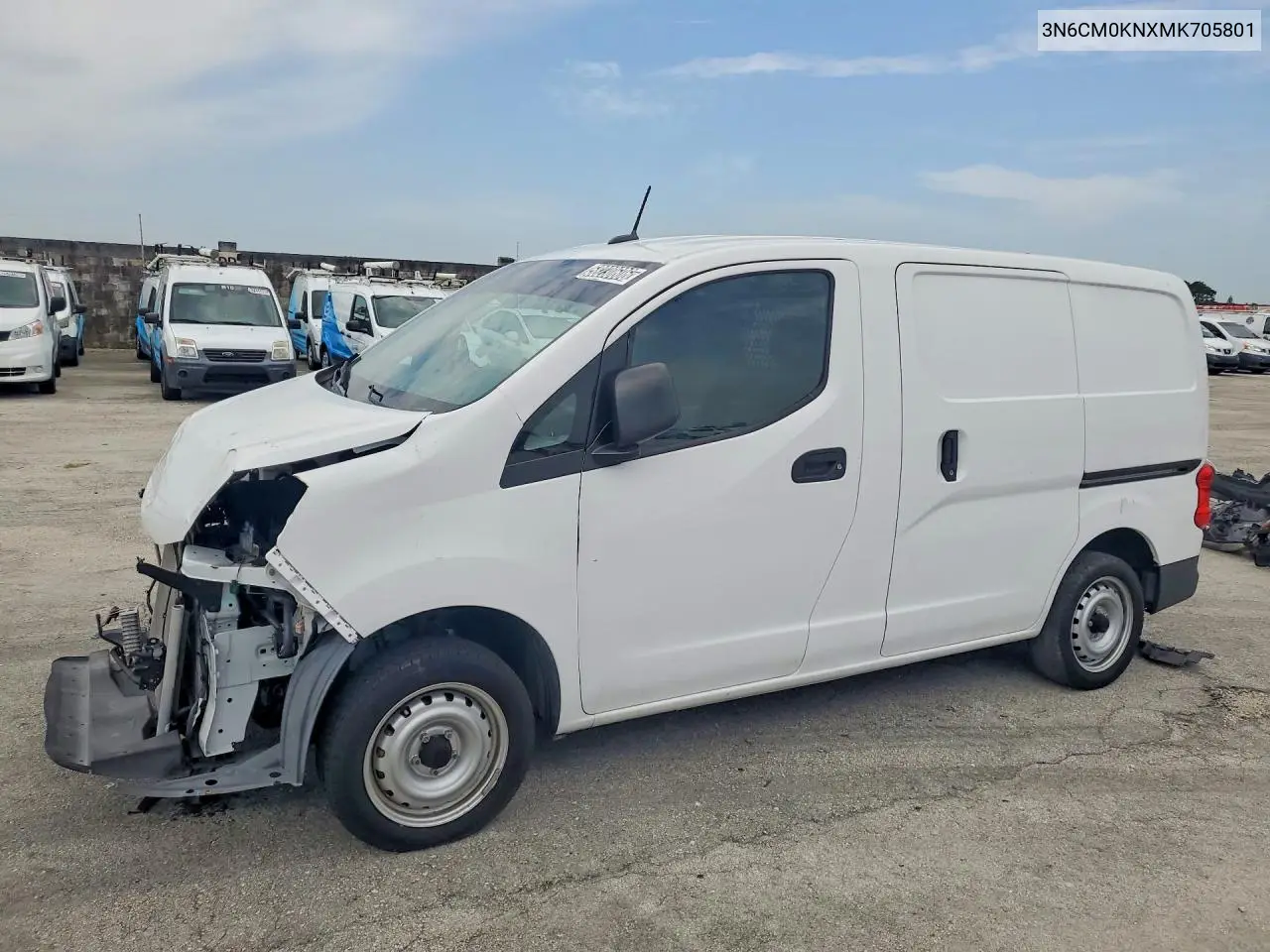 2021 Nissan Nv200 S VIN: 3N6CM0KNXMK705801 Lot: 58230606