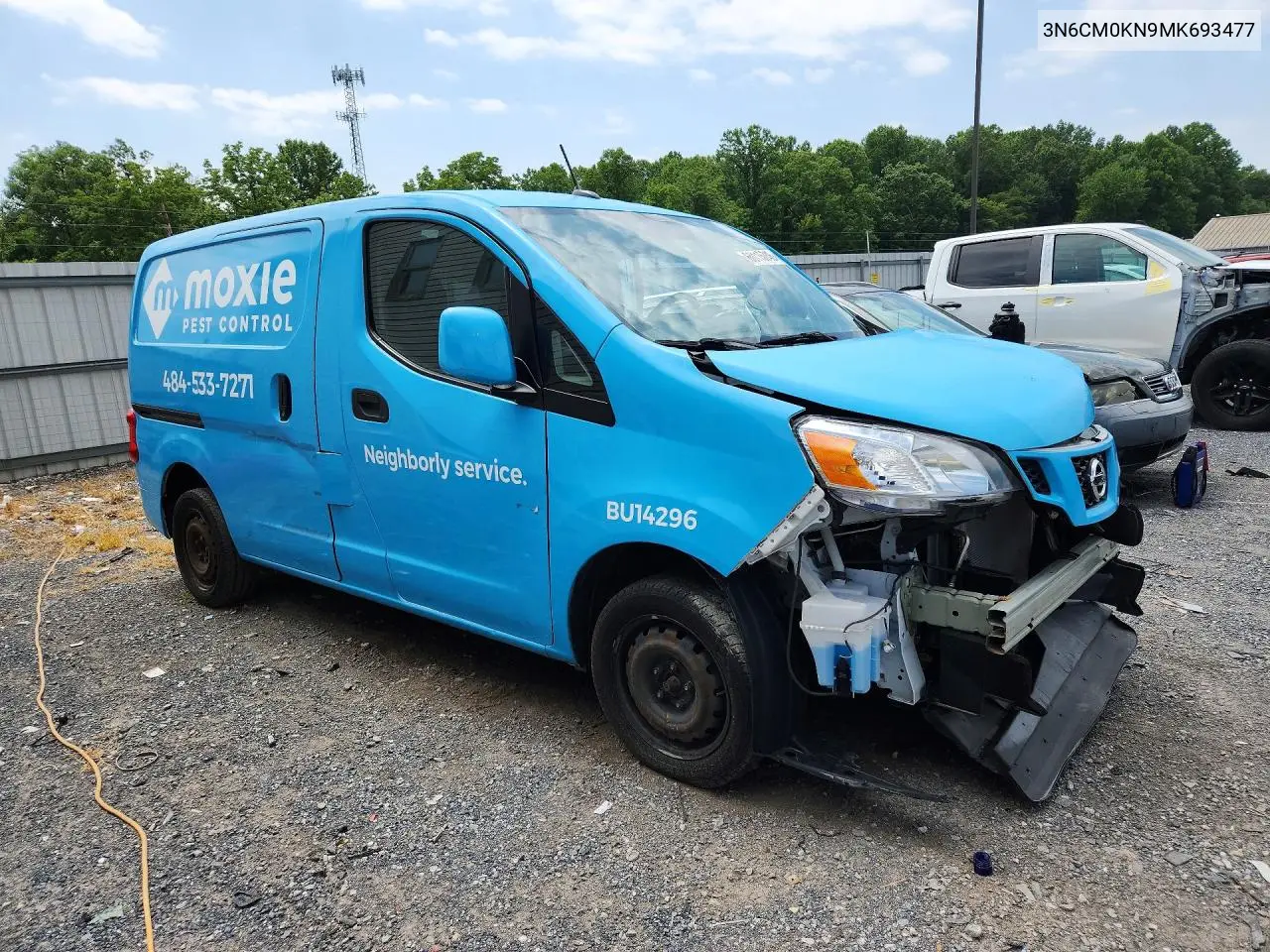 2021 Nissan Nv200 Sv VIN: 3N6CM0KN9MK693477 Lot: 60115746