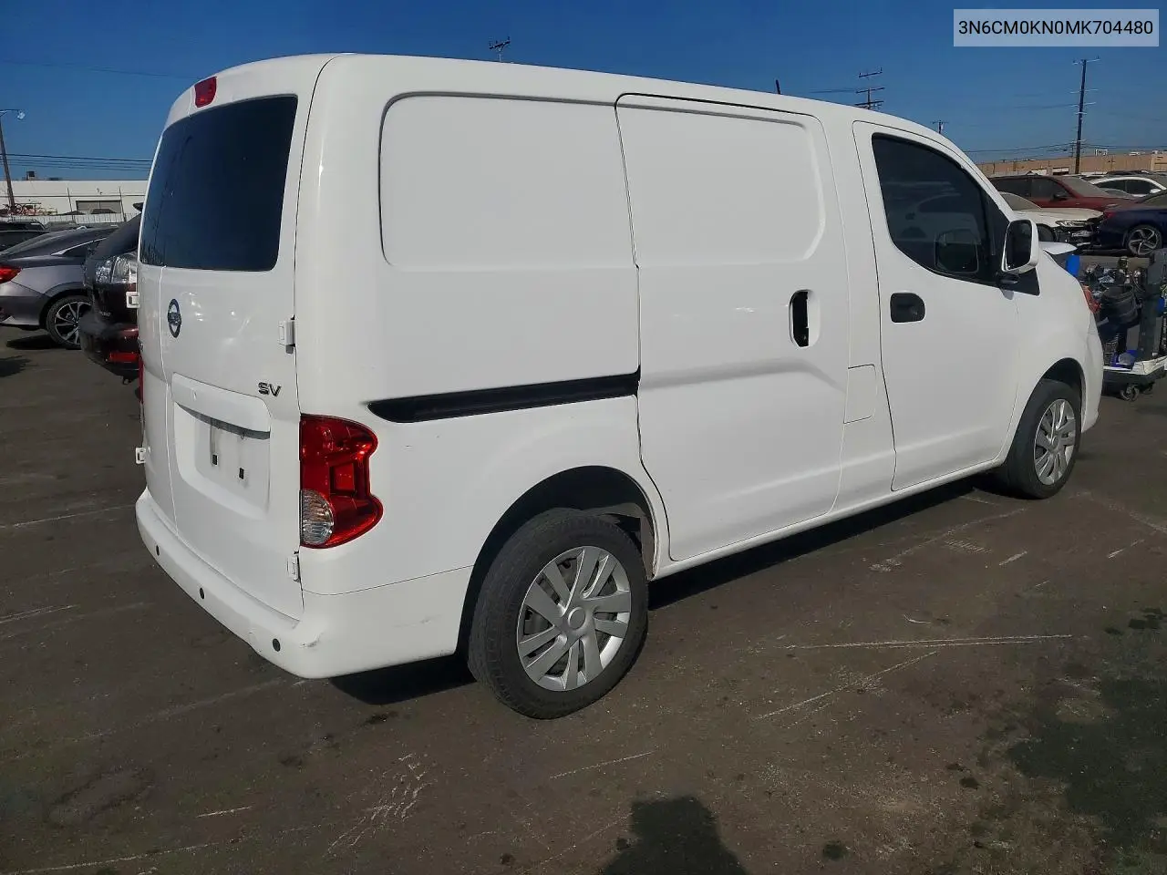 2021 Nissan Nv200 Sv VIN: 3N6CM0KN0MK704480 Lot: 62142136