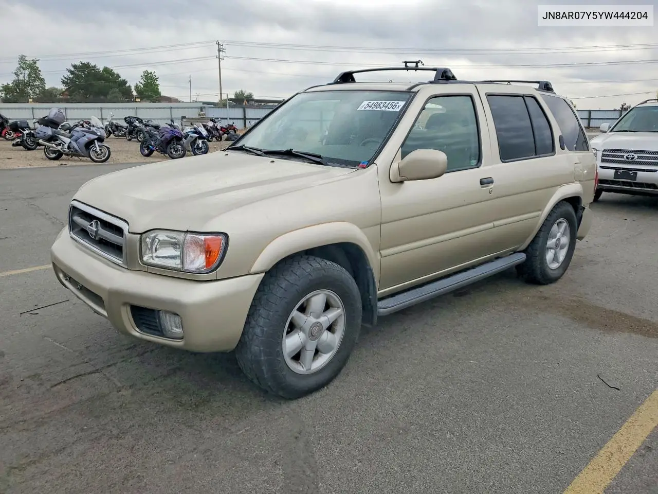 2000 Nissan Pathfinder Xe VIN: JN8AR07Y5YW444204 Lot: 54983456