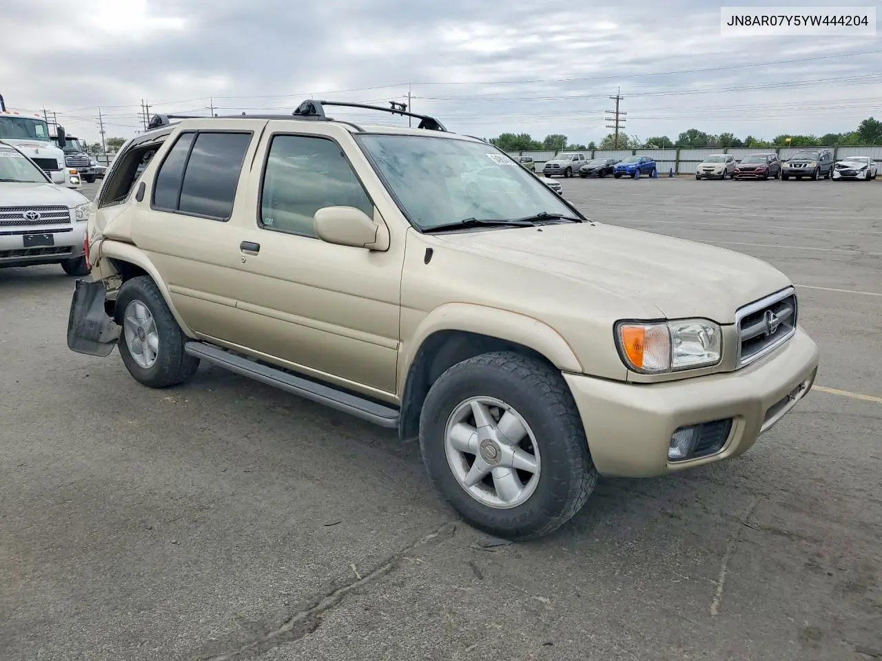 2000 Nissan Pathfinder Xe VIN: JN8AR07Y5YW444204 Lot: 54983456