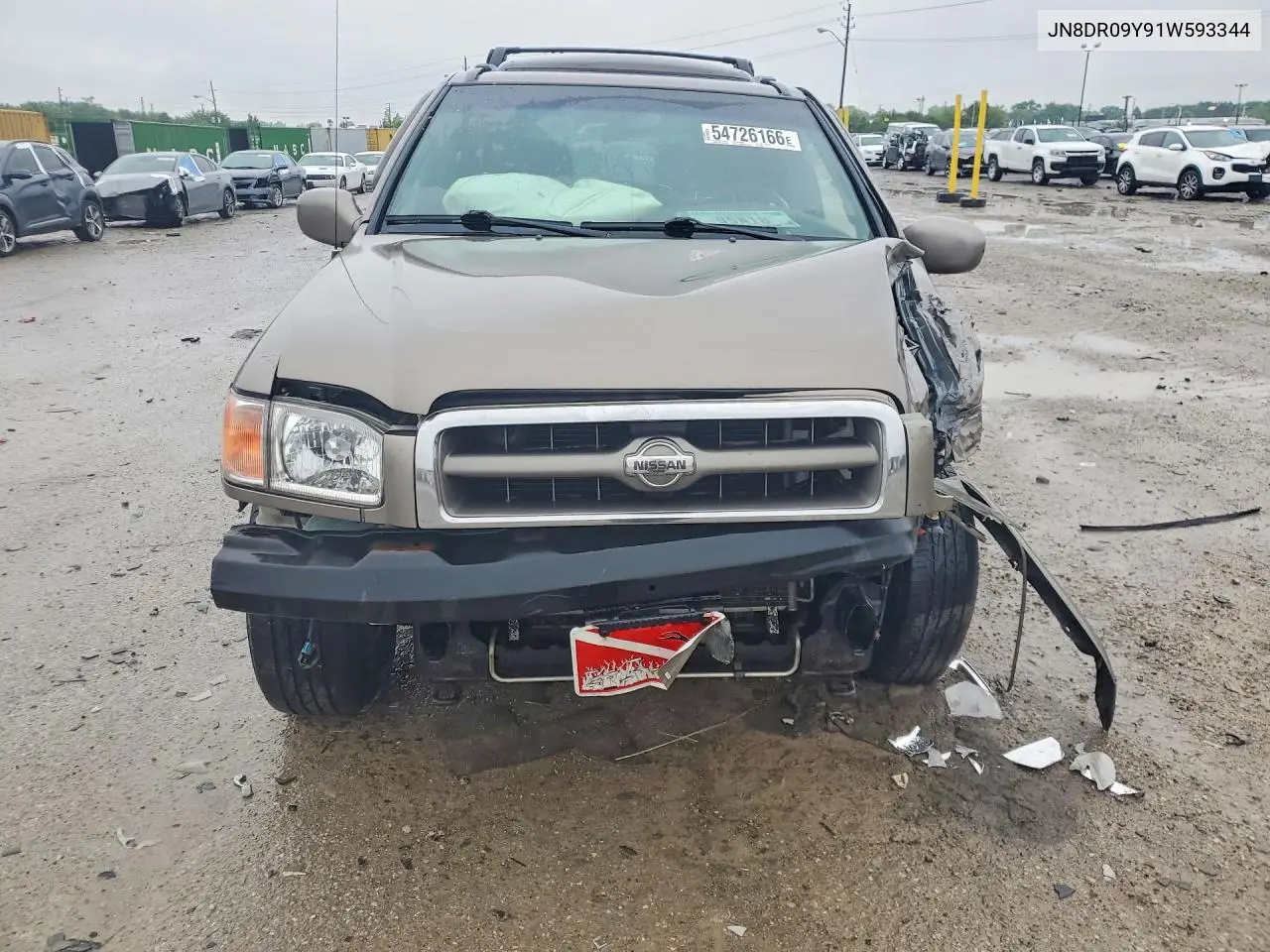 2001 Nissan Pathfinder Le VIN: JN8DR09Y91W593344 Lot: 54726166