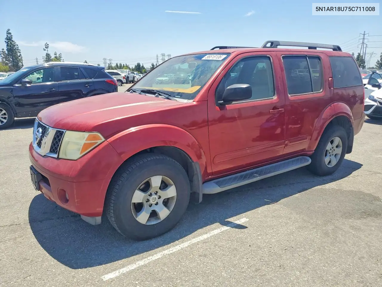 2005 Nissan Pathfinder Xe VIN: 5N1AR18U75C711008 Lot: 56618106