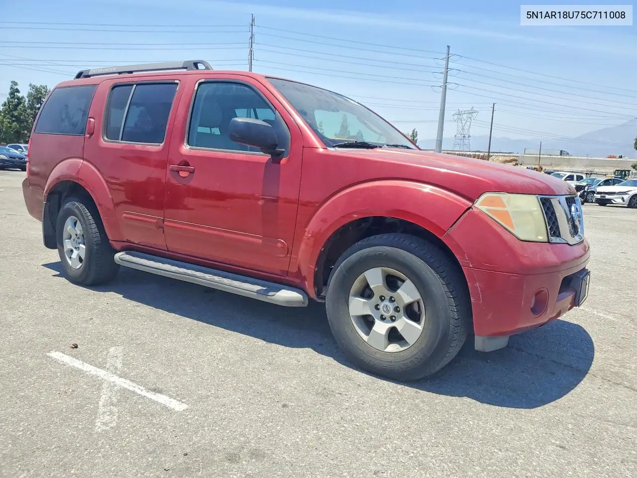 2005 Nissan Pathfinder Xe VIN: 5N1AR18U75C711008 Lot: 56618106