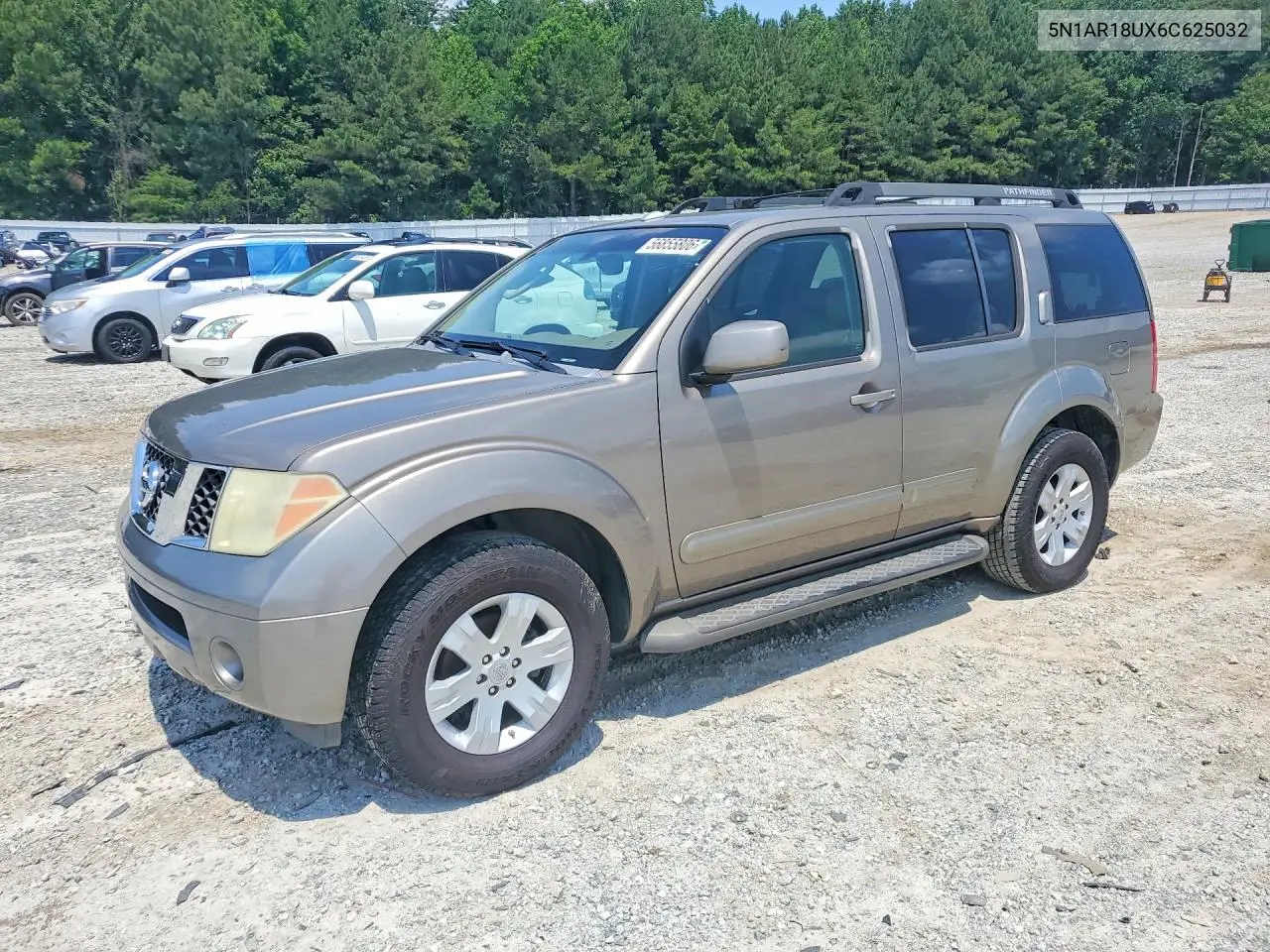 2006 Nissan Pathfinder S VIN: 5N1AR18UX6C625032 Lot: 56855806