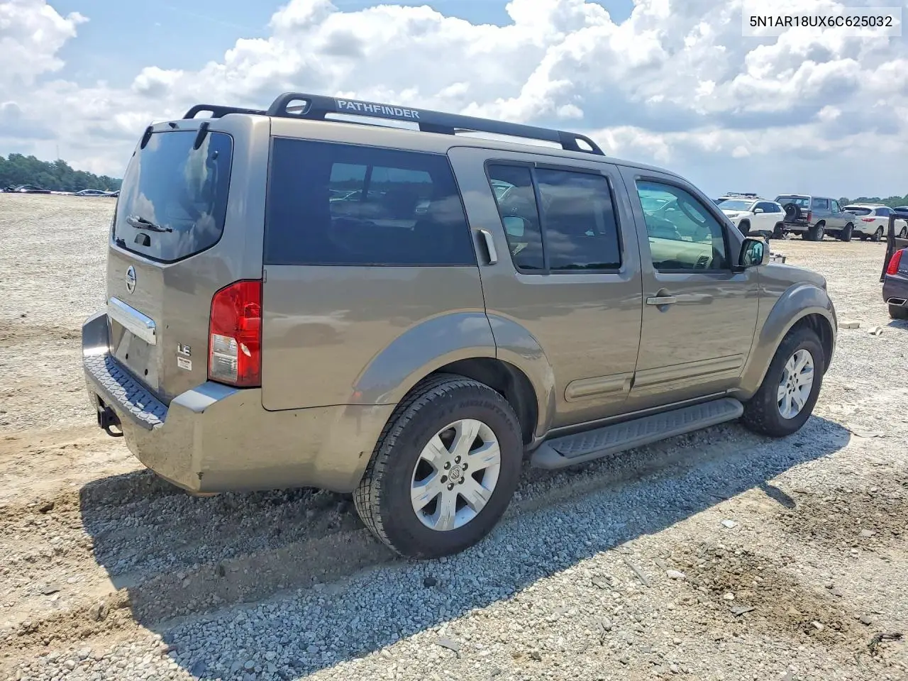 2006 Nissan Pathfinder S VIN: 5N1AR18UX6C625032 Lot: 56855806