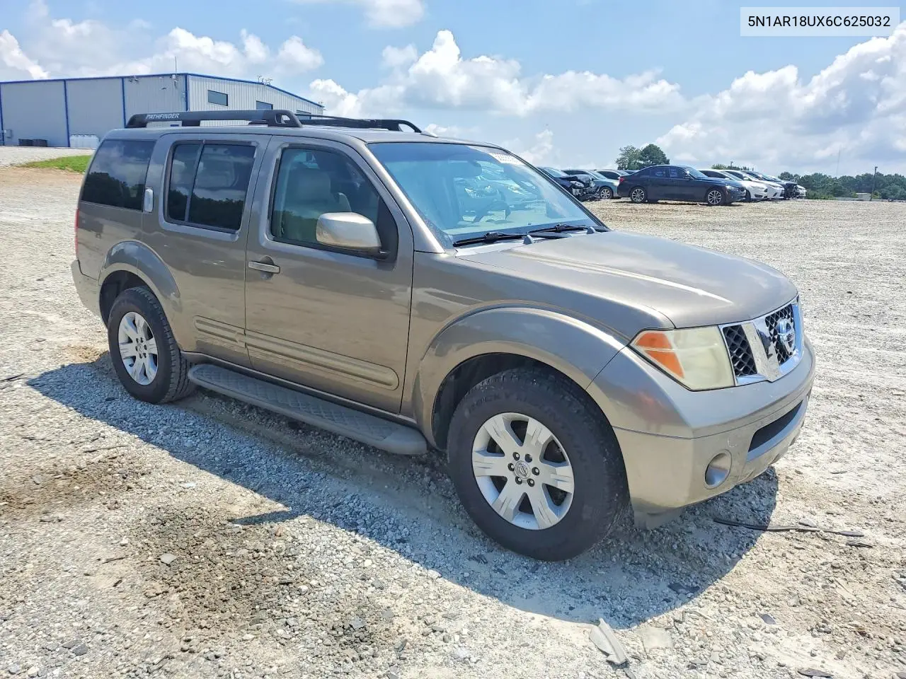 2006 Nissan Pathfinder S VIN: 5N1AR18UX6C625032 Lot: 56855806