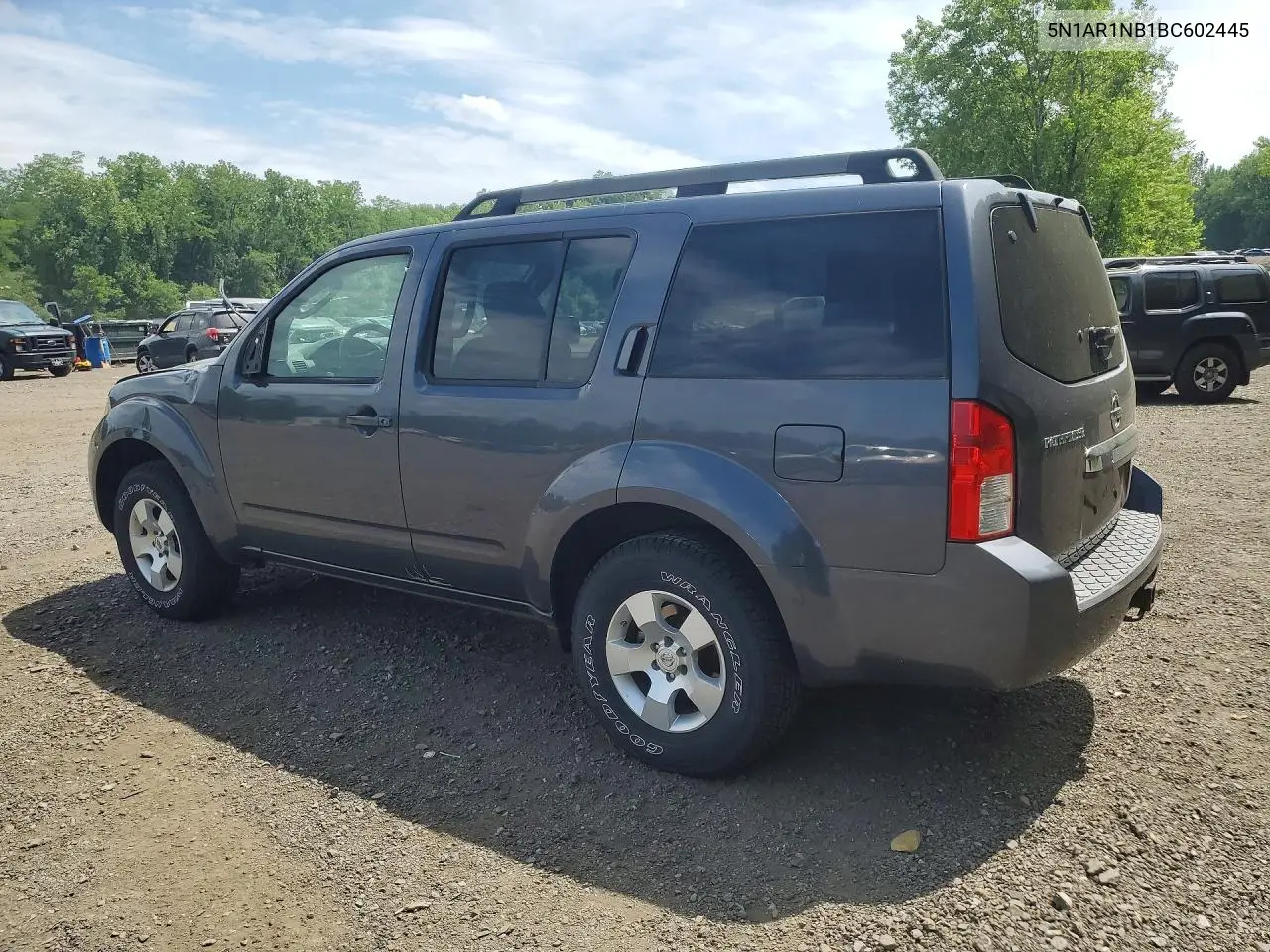 2011 Nissan Pathfinder S VIN: 5N1AR1NB1BC602445 Lot: 56548956