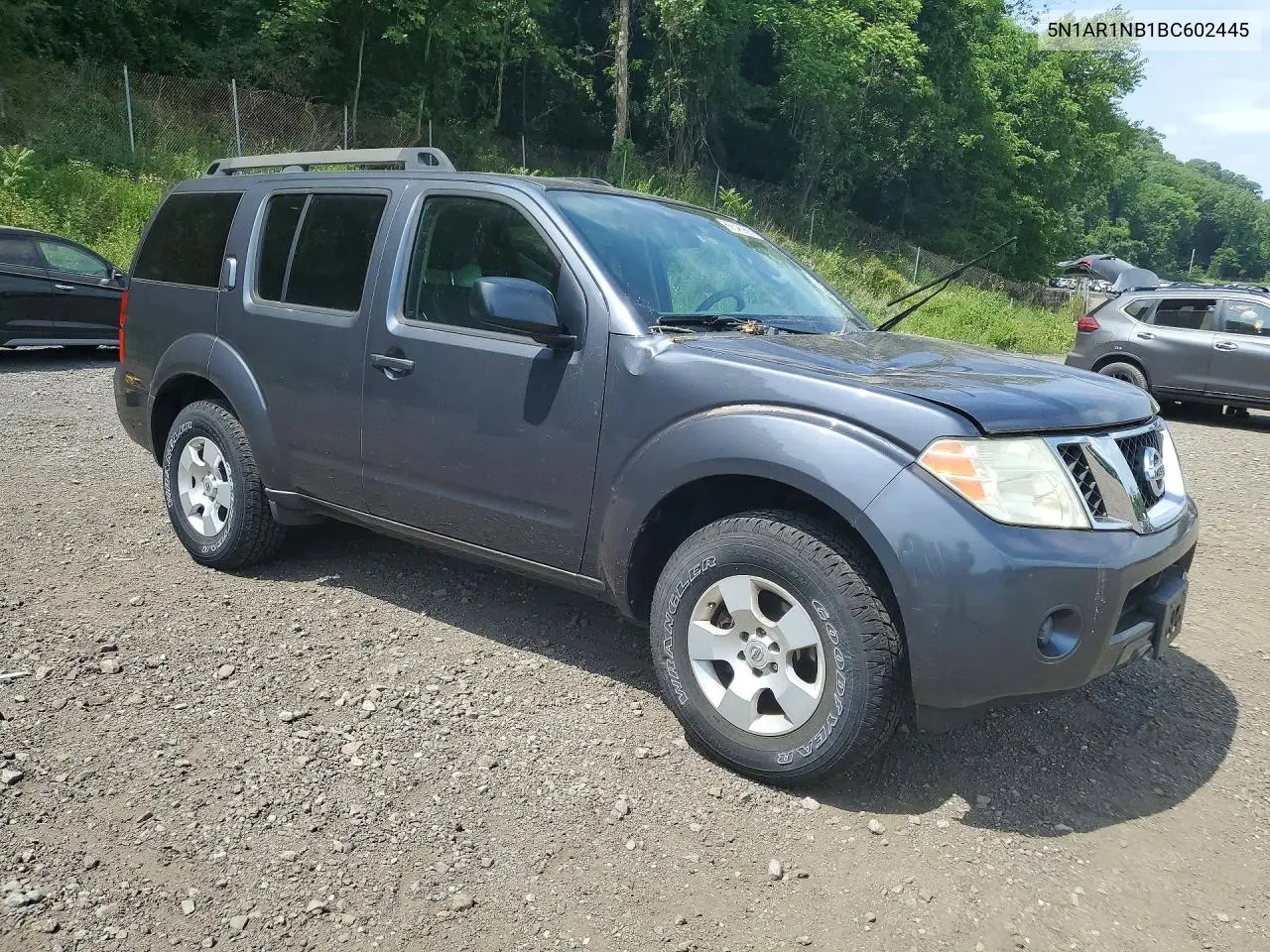 2011 Nissan Pathfinder S VIN: 5N1AR1NB1BC602445 Lot: 56548956