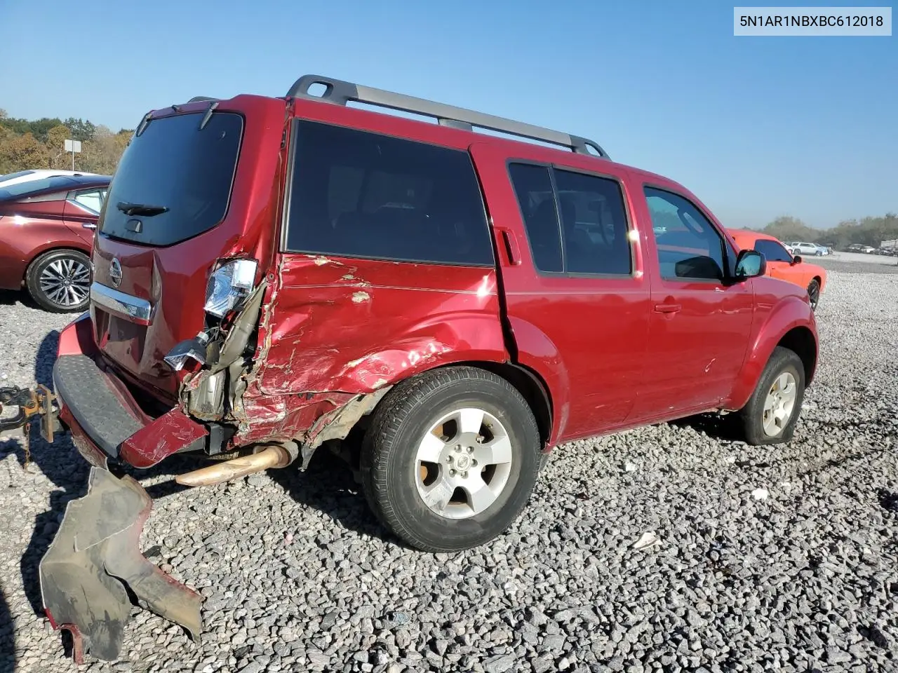 5N1AR1NBXBC612018 2011 Nissan Pathfinder S