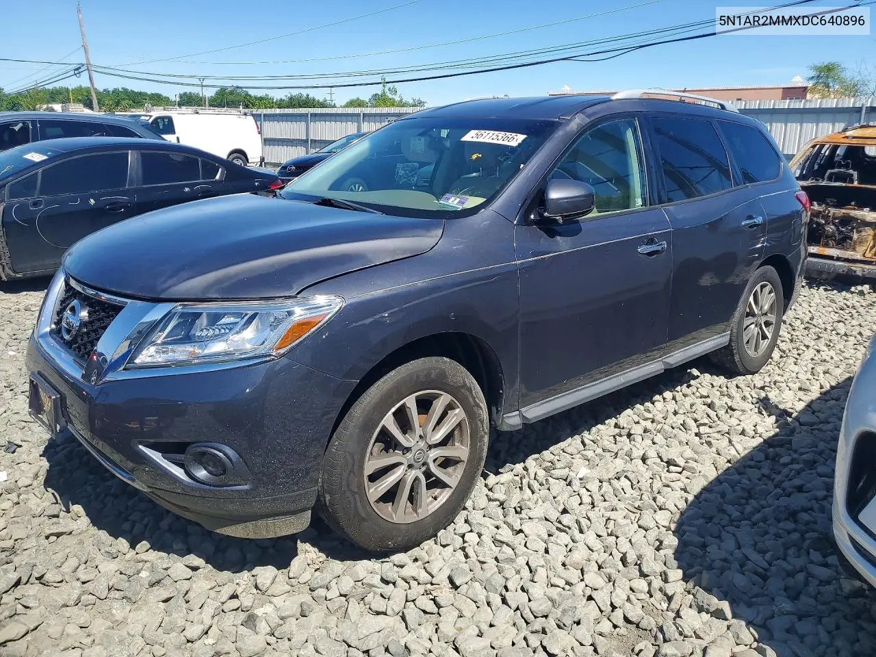 2013 Nissan Pathfinder S VIN: 5N1AR2MMXDC640896 Lot: 56115366