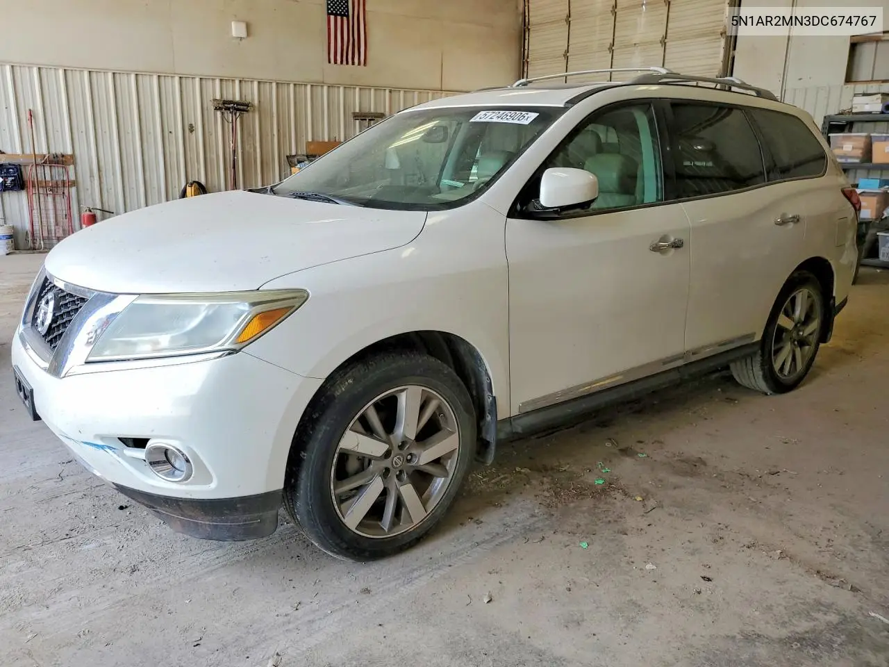 2013 Nissan Pathfinder S VIN: 5N1AR2MN3DC674767 Lot: 57246906