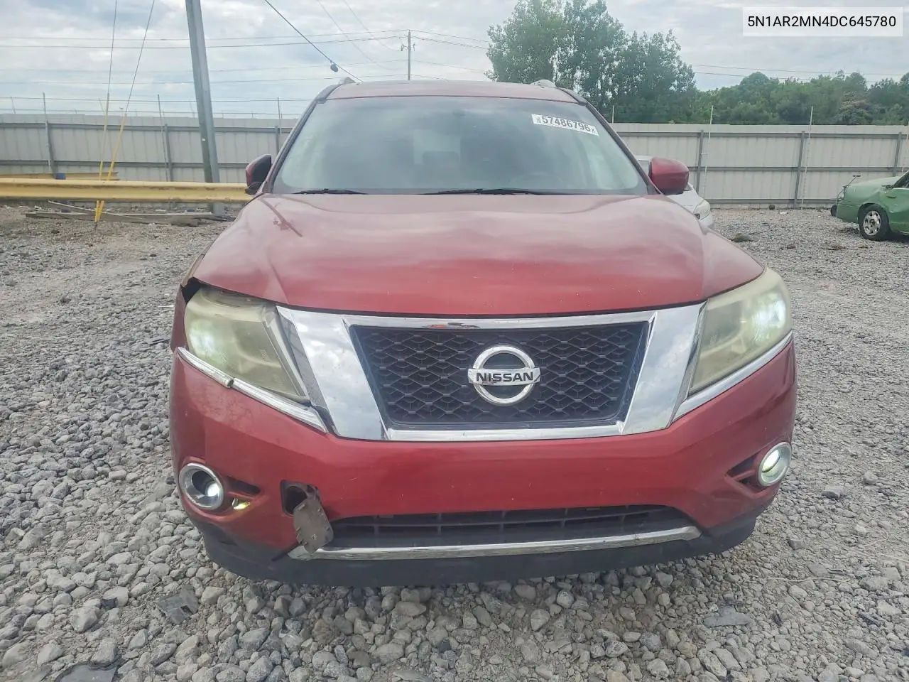 2013 Nissan Pathfinder S VIN: 5N1AR2MN4DC645780 Lot: 57486796