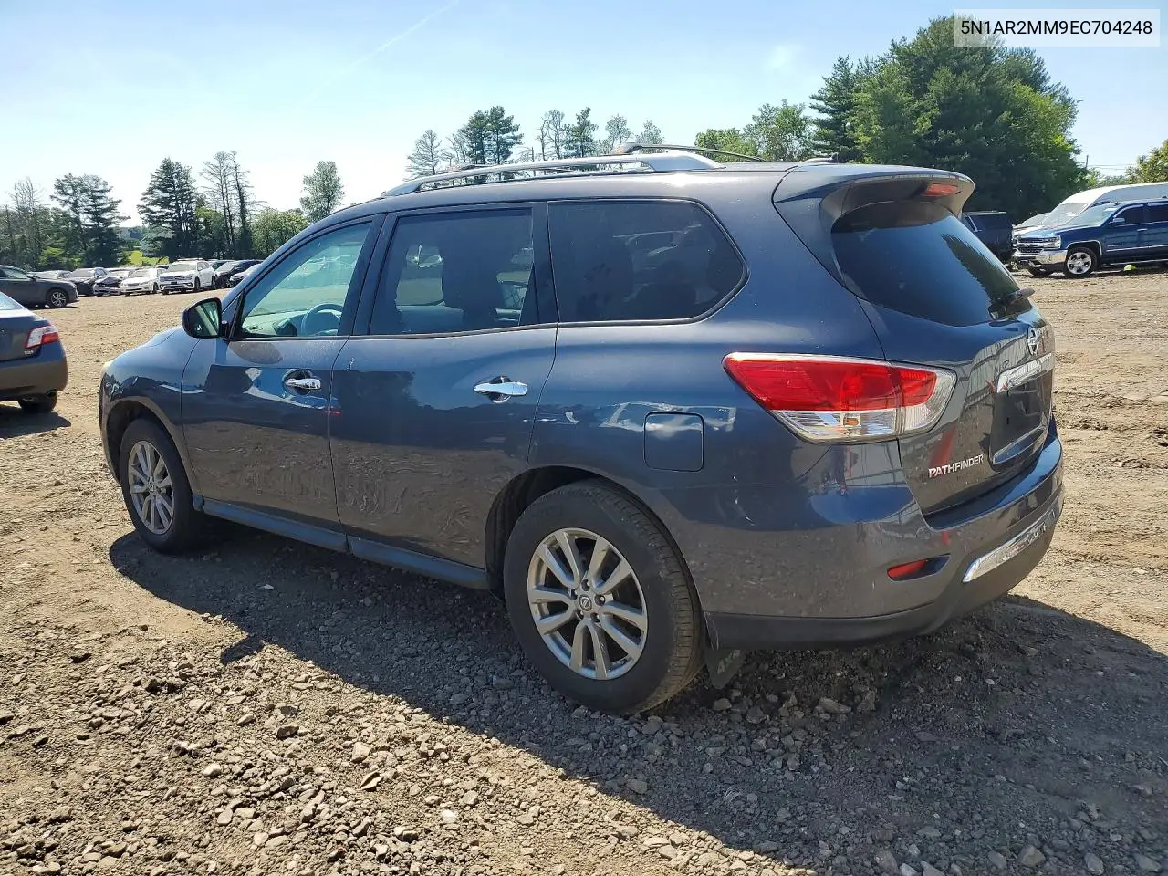 2014 Nissan Pathfinder Sv VIN: 5N1AR2MM9EC704248 Lot: 55918986