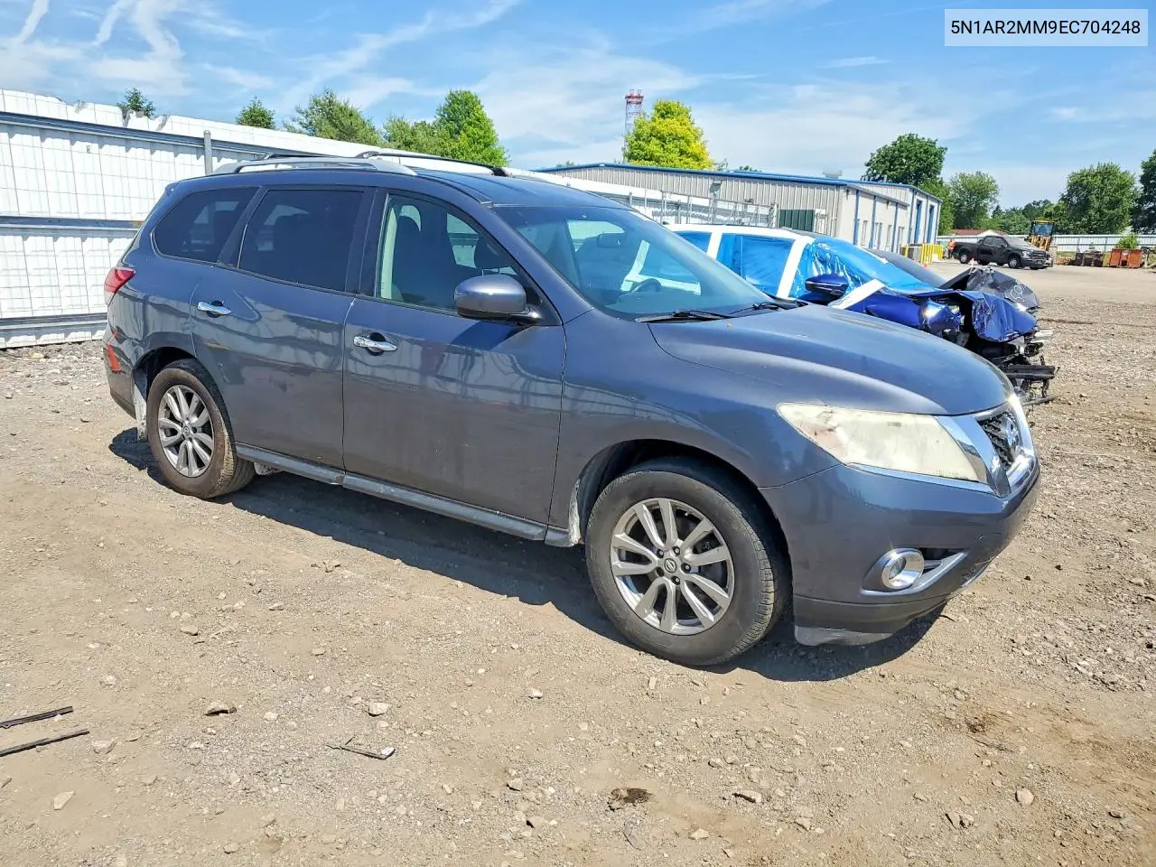 2014 Nissan Pathfinder Sv VIN: 5N1AR2MM9EC704248 Lot: 55918986