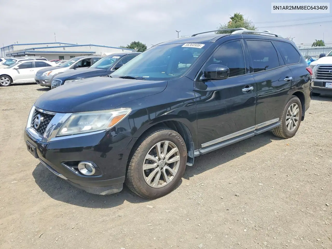 2014 Nissan Pathfinder Sl VIN: 5N1AR2MM8EC643409 Lot: 56368906