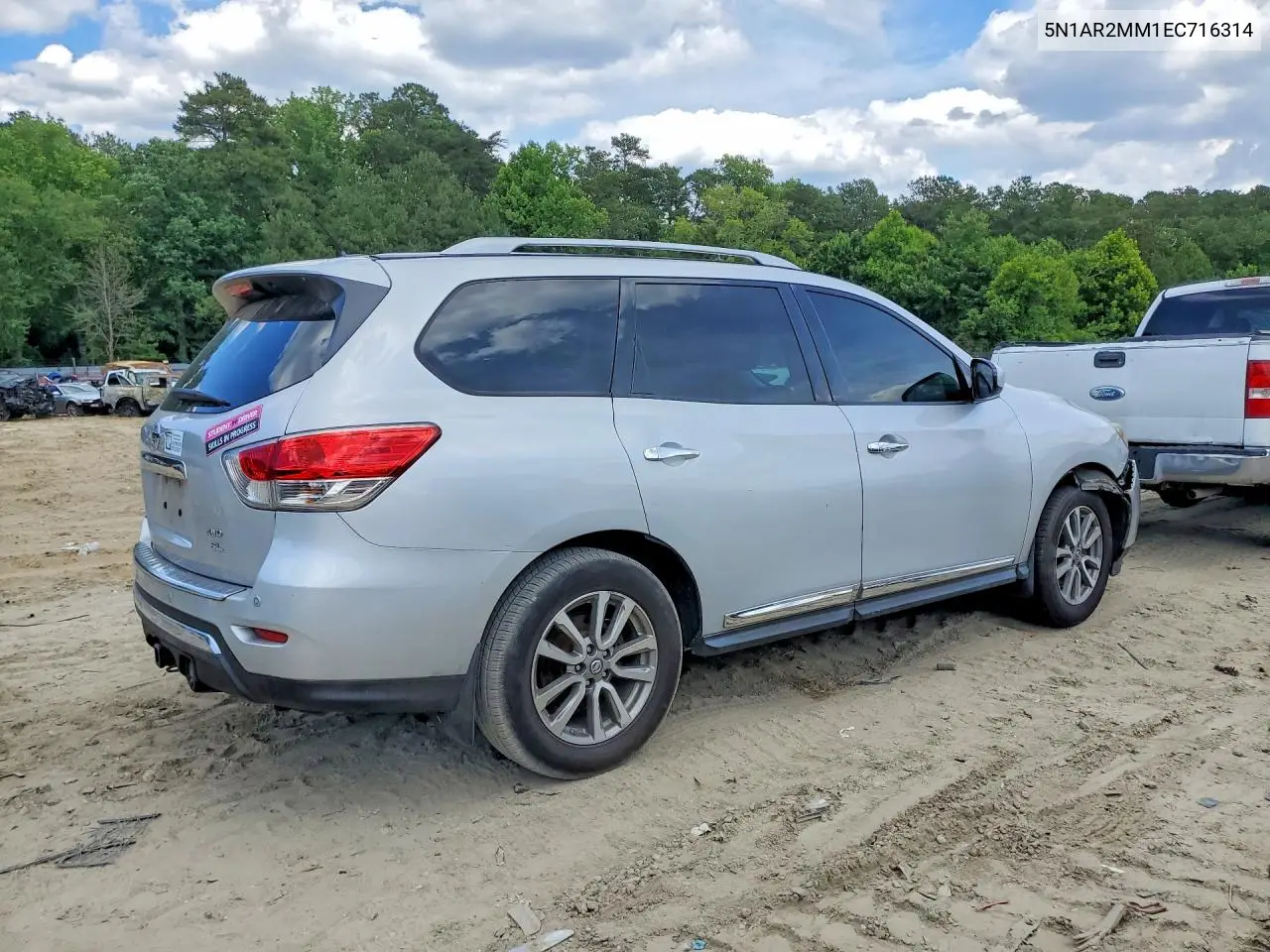 2014 Nissan Pathfinder S VIN: 5N1AR2MM1EC716314 Lot: 56505786