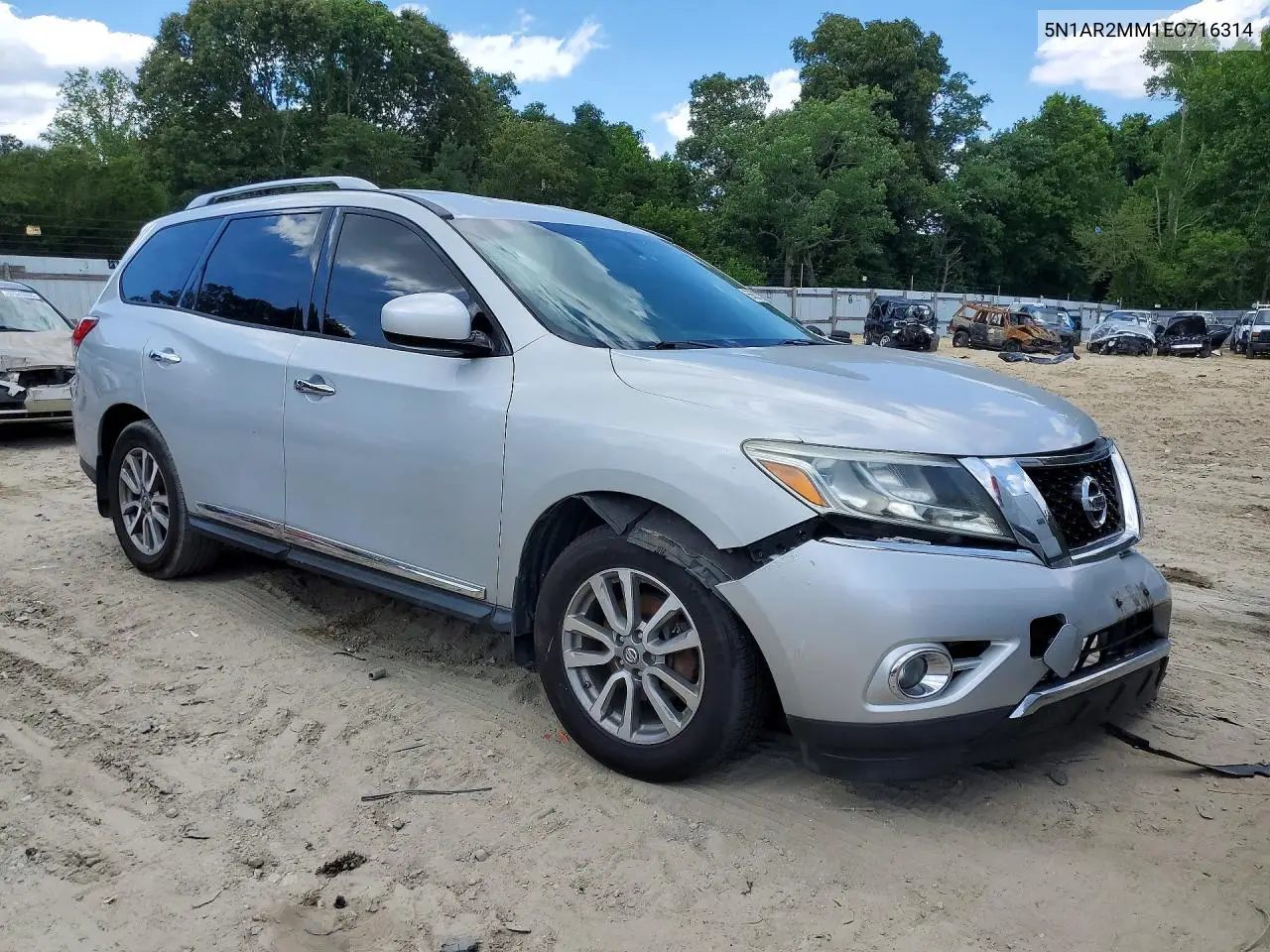 2014 Nissan Pathfinder S VIN: 5N1AR2MM1EC716314 Lot: 56505786