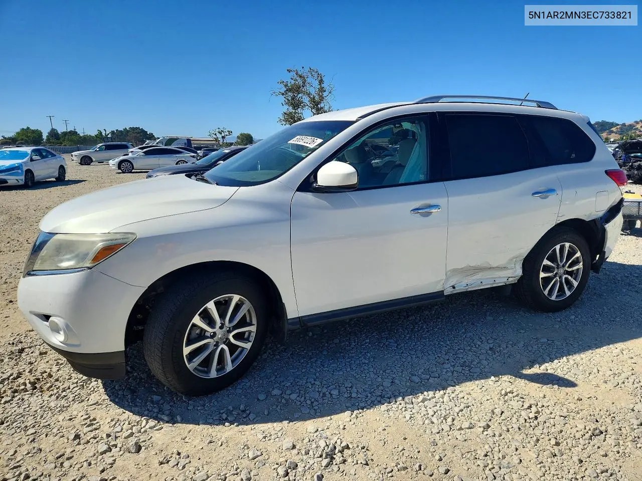 2014 Nissan Pathfinder Sv VIN: 5N1AR2MN3EC733821 Lot: 56691226