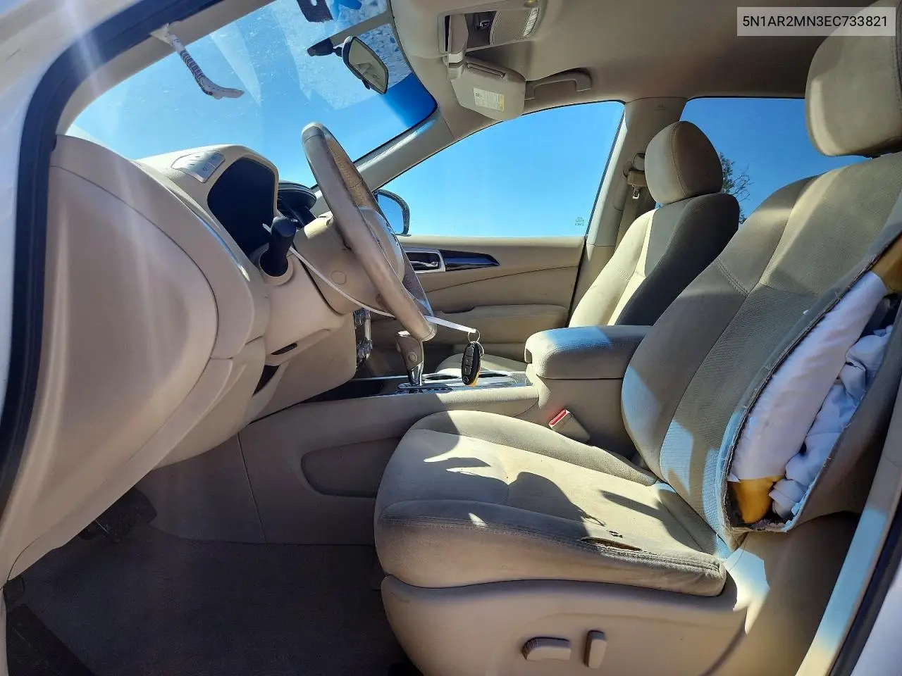 2014 Nissan Pathfinder Sv VIN: 5N1AR2MN3EC733821 Lot: 56691226