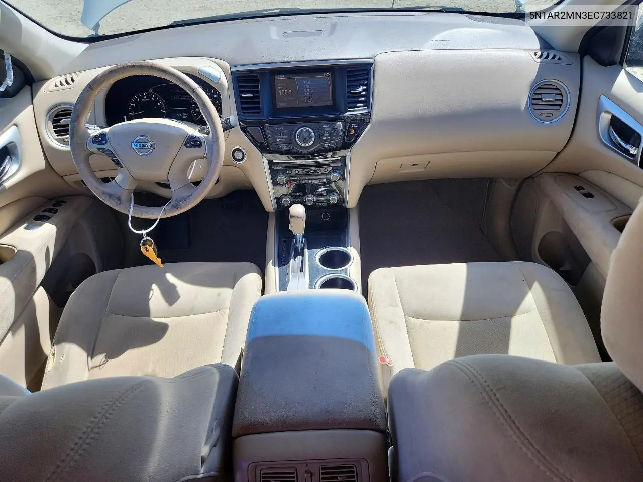 2014 Nissan Pathfinder Sv VIN: 5N1AR2MN3EC733821 Lot: 56691226