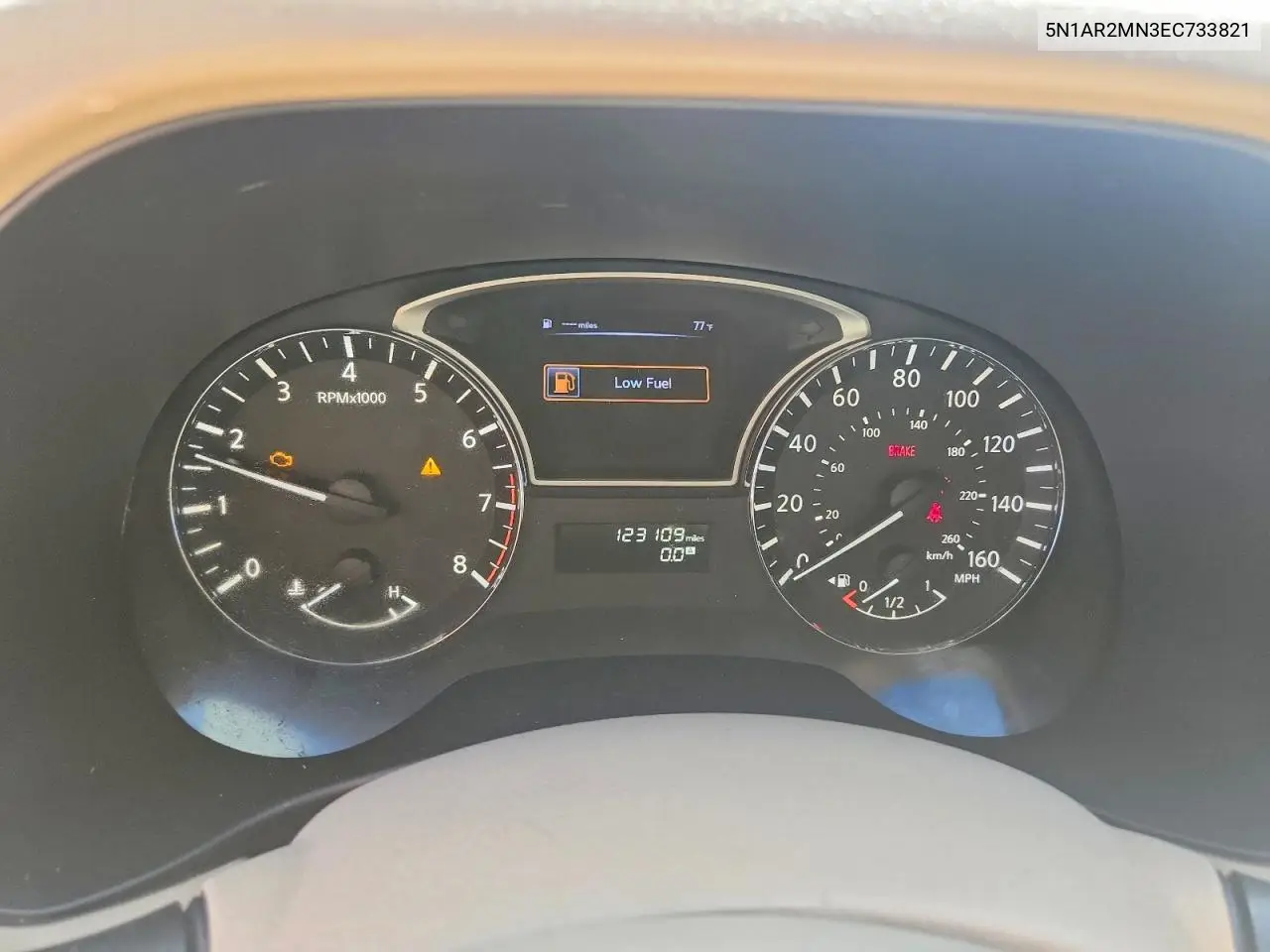 2014 Nissan Pathfinder Sv VIN: 5N1AR2MN3EC733821 Lot: 56691226