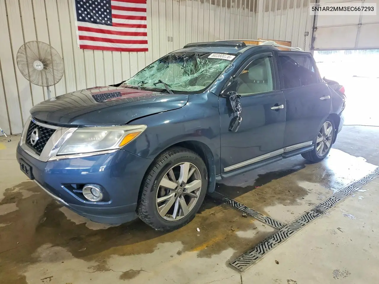 2014 Nissan Pathfinder S VIN: 5N1AR2MM3EC667293 Lot: 60380026
