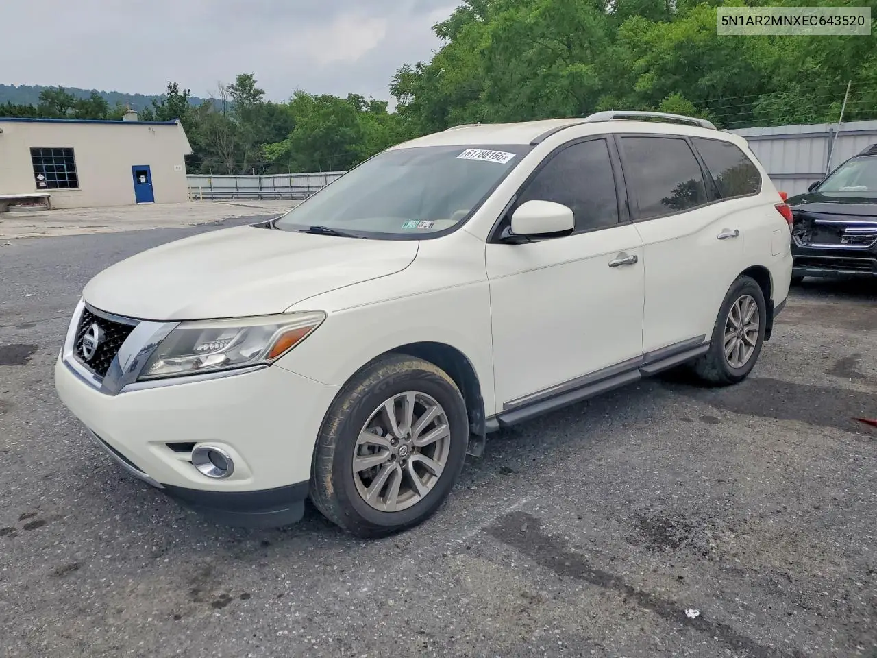 5N1AR2MNXEC643520 2014 Nissan Pathfinder Sl