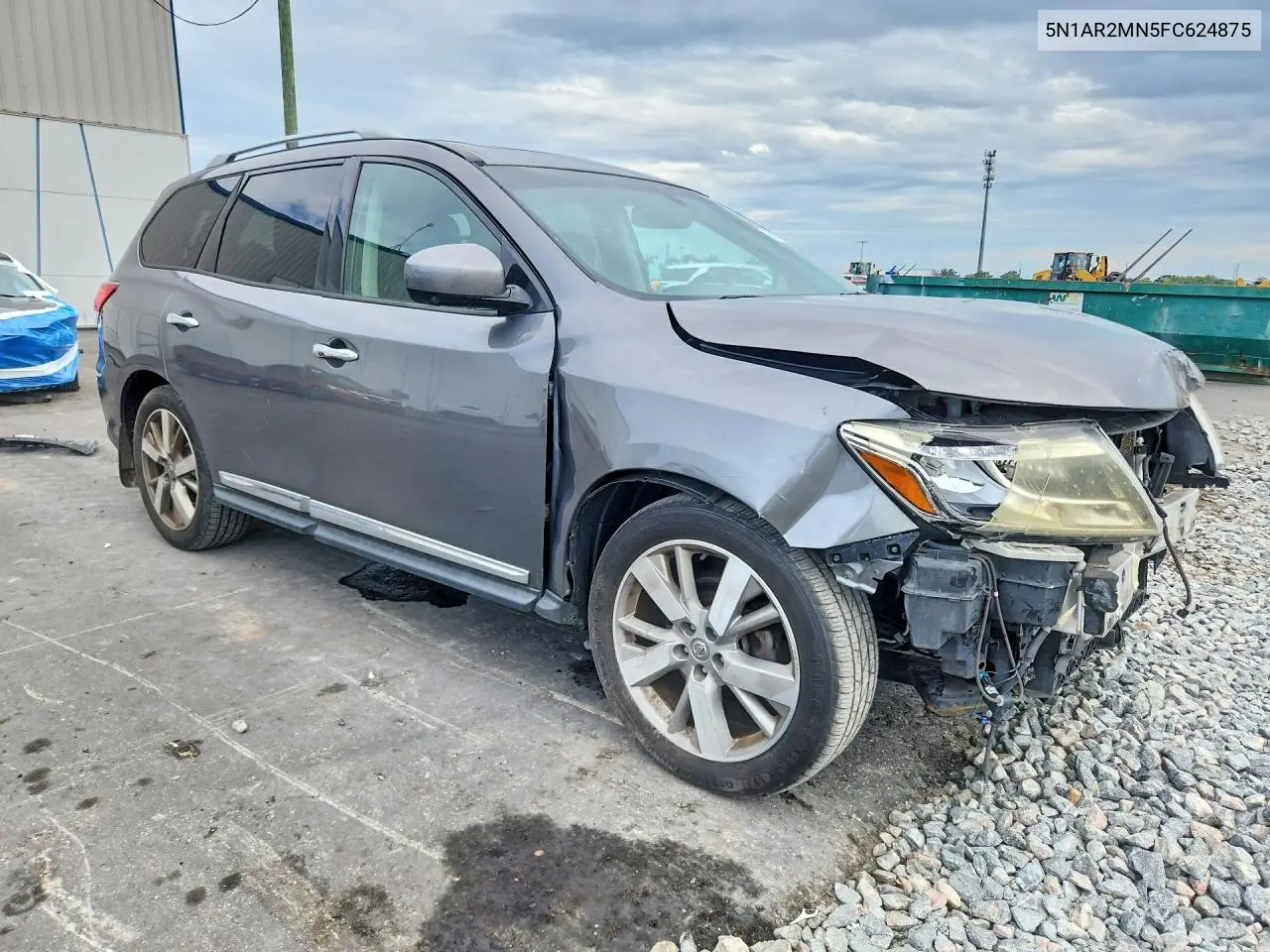 2015 Nissan Pathfinder S VIN: 5N1AR2MN5FC624875 Lot: 55943326